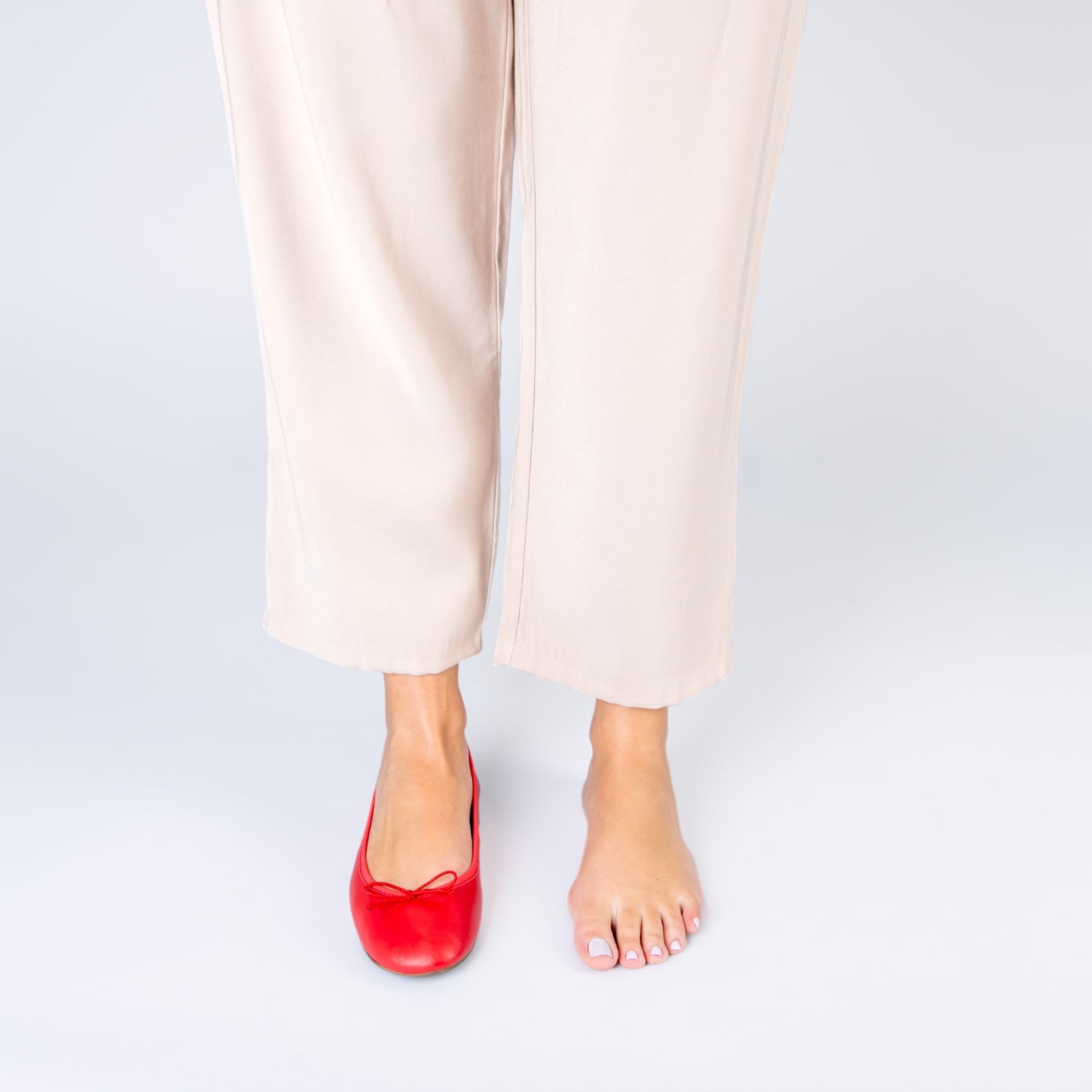 CAMPANILLA- BAILARINA ESTILO BAREFOOT ROJO