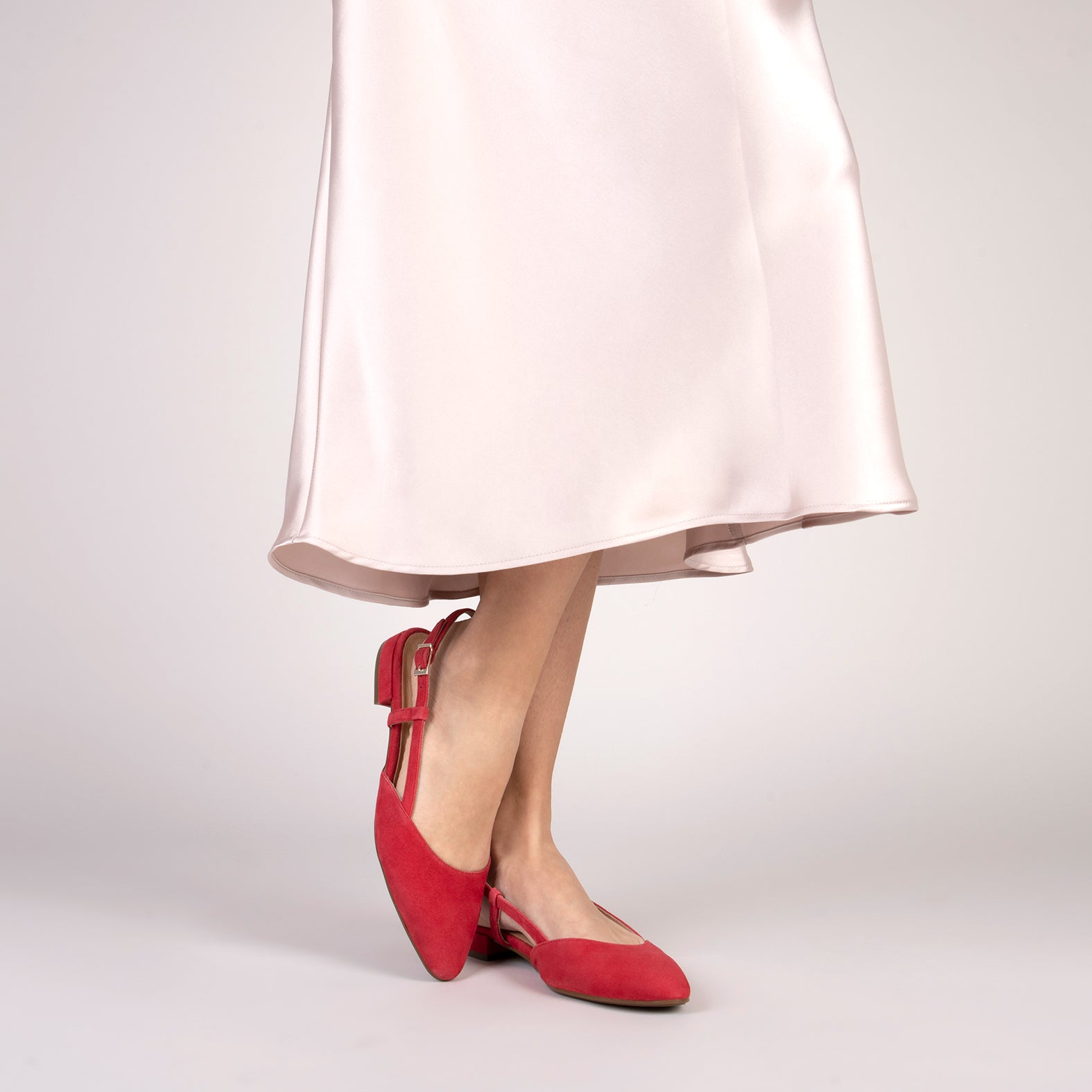 BRUNCH – Zapatos Planos Destalonados ROJO