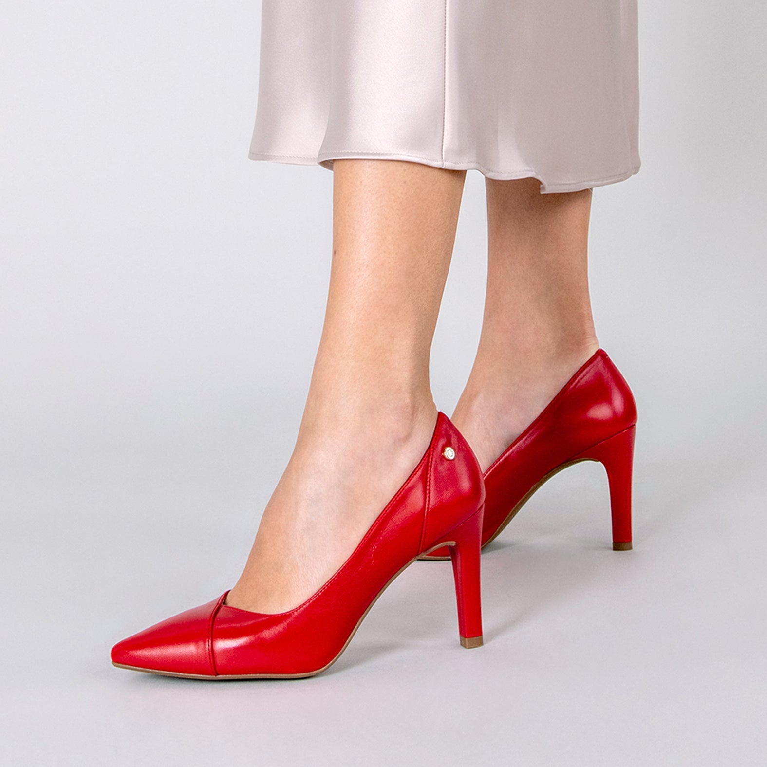 GLAM - Zapatos elegantes de tacón alto ROJO