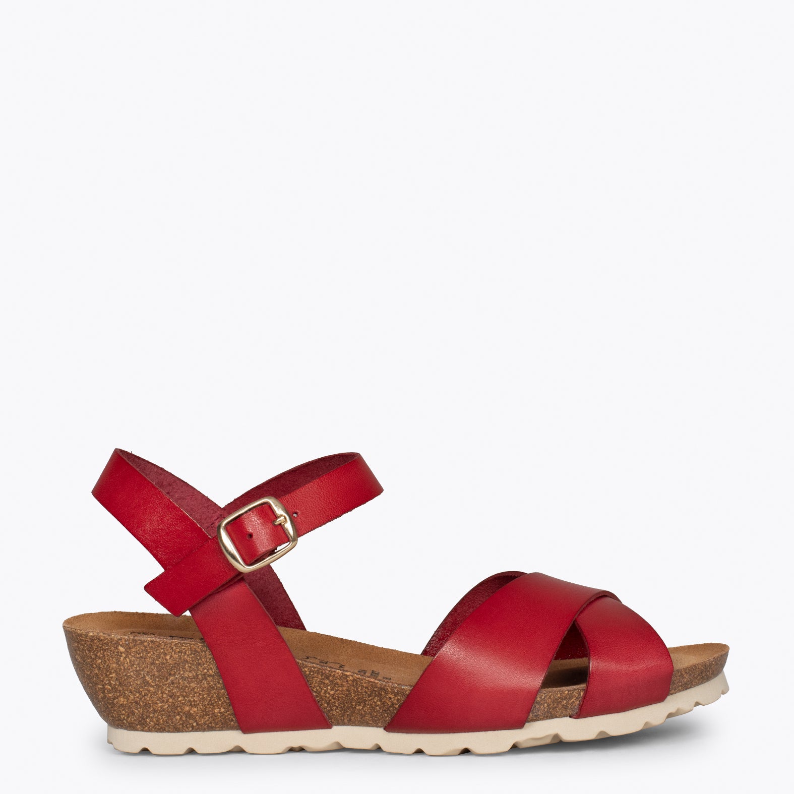LOTO - Sandalias con cuña Bio ROJAS