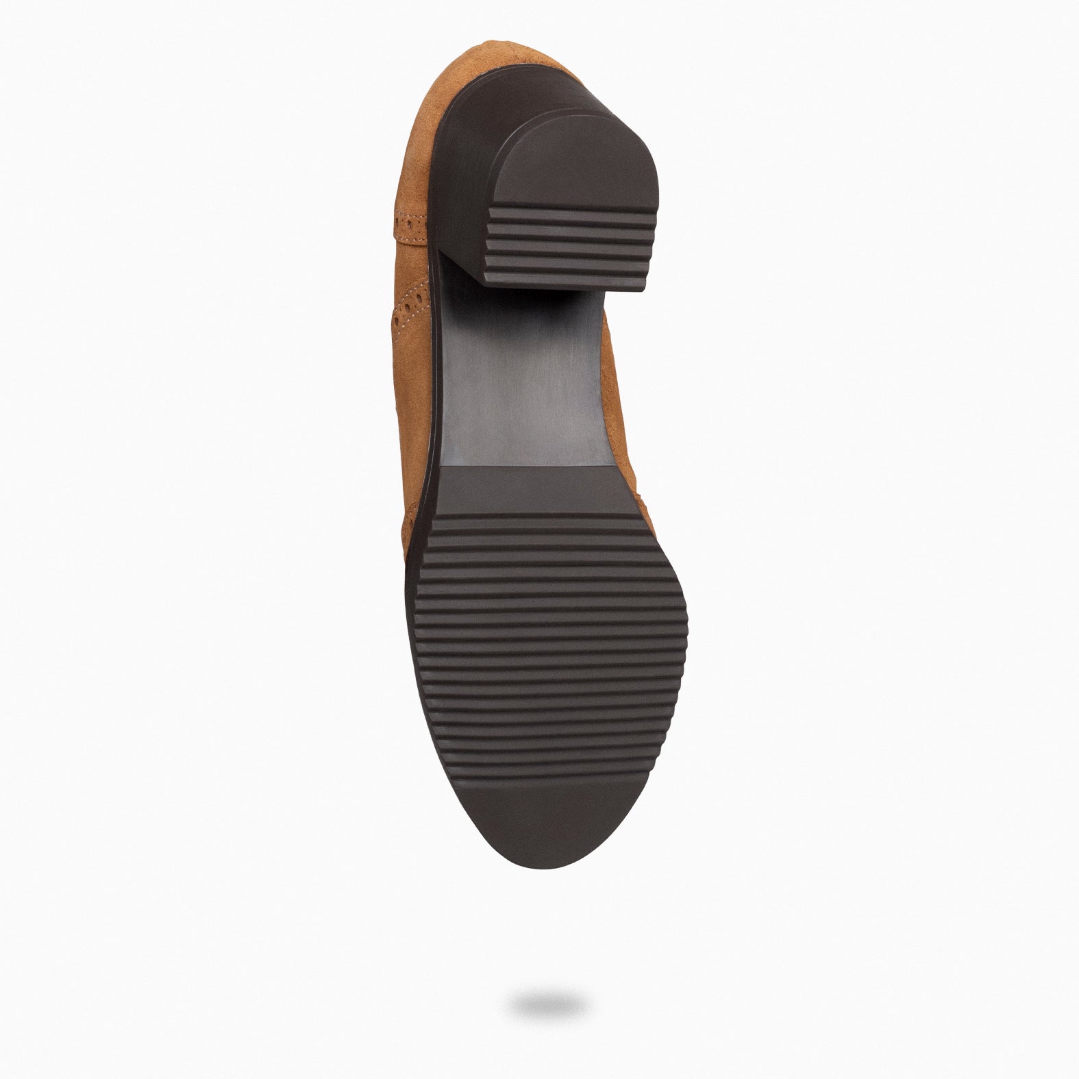 OXFORD – Blucher de mujer con tacón CAMEL