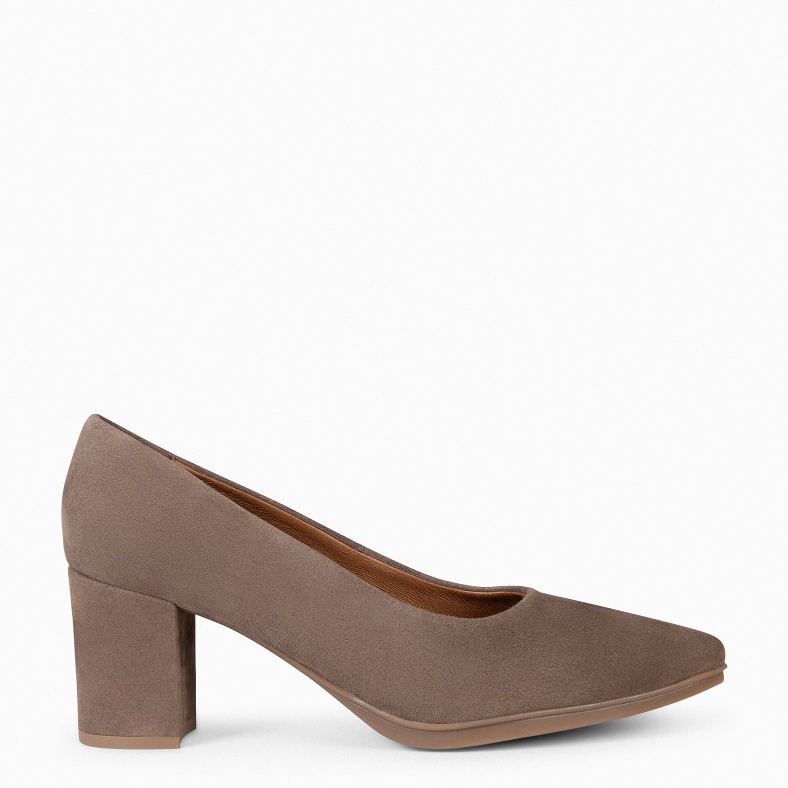 URBAN S - Zapatos de tacón medio de ante TAUPE