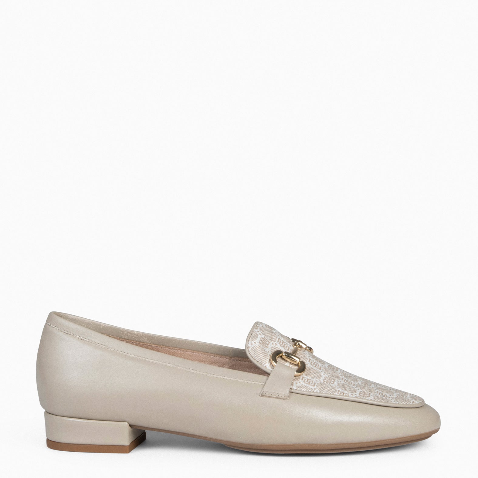 CALYPSO - Mocasines Tacón Ancho TAUPE