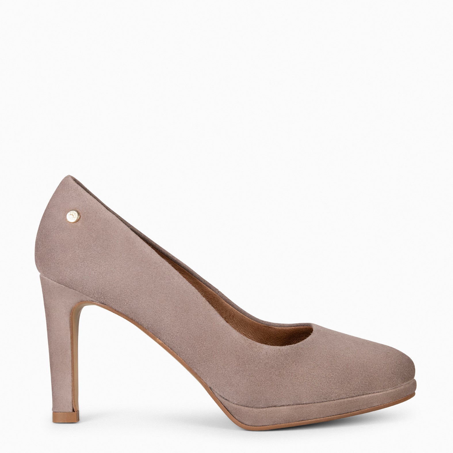 PLATAFORMA - Zapatos de tacón alto y plataforma en TAUPE