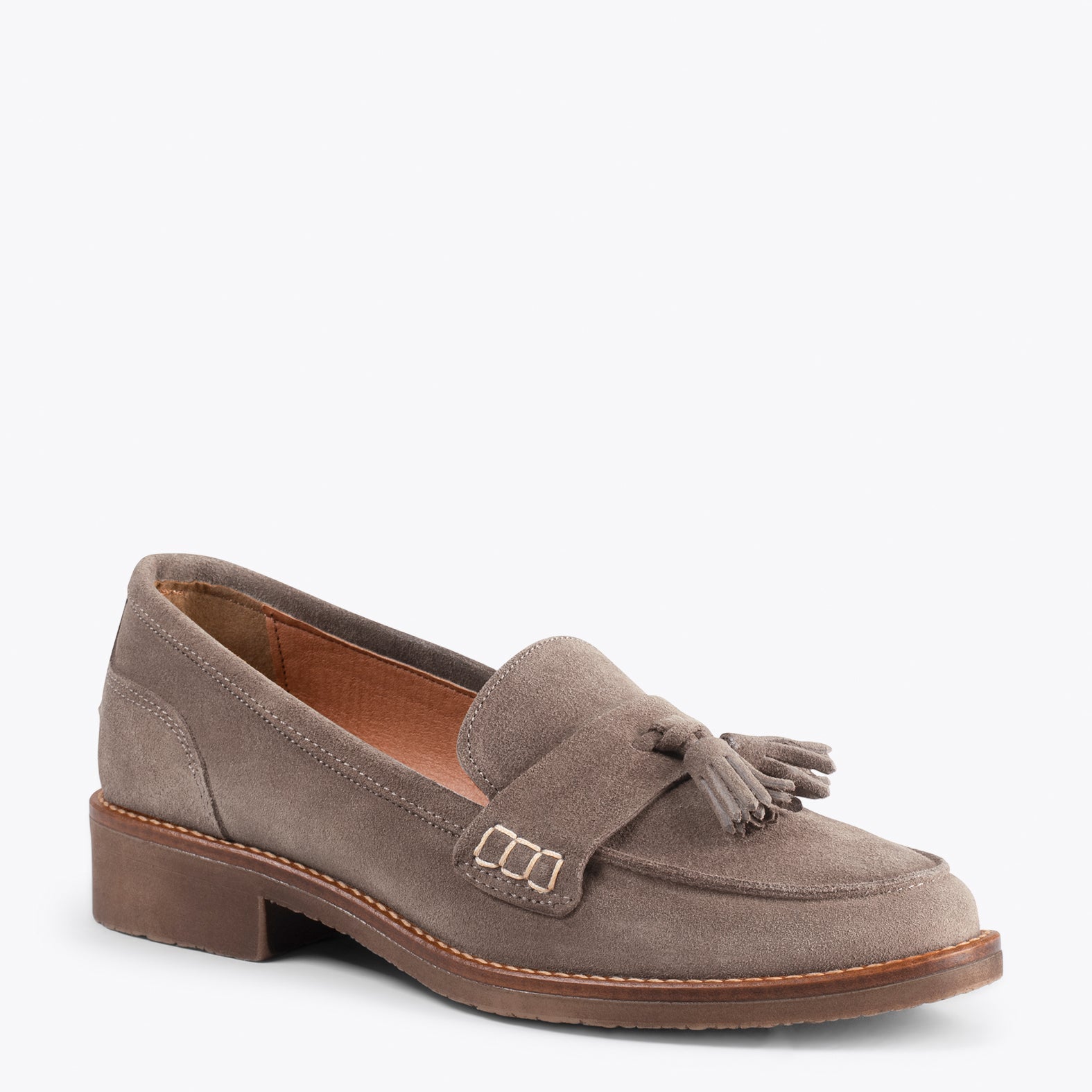 CASTELLANO CASUAL – Mocasín con borla TAUPE