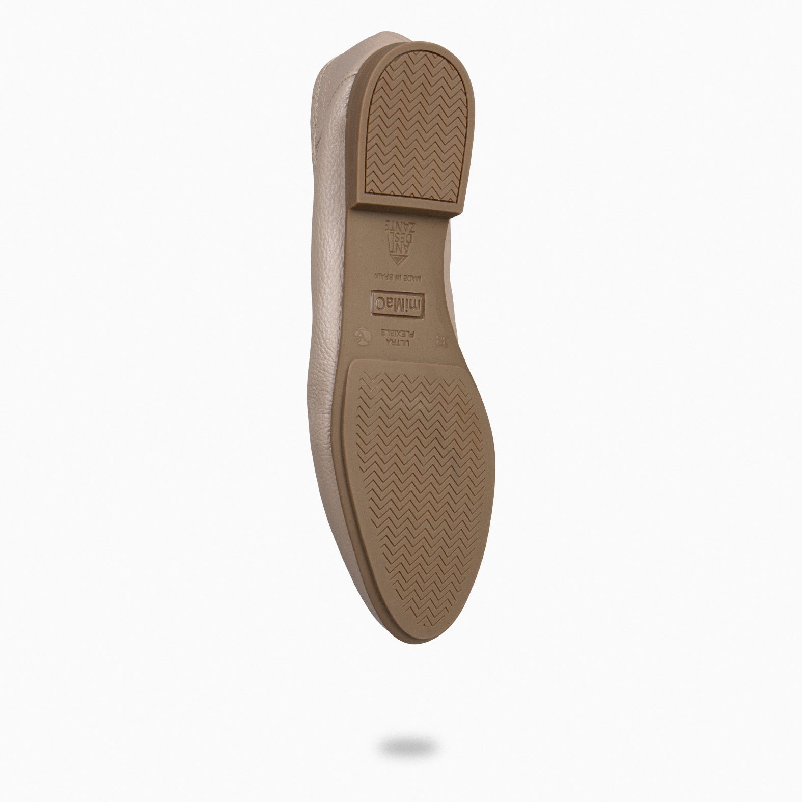 STYLE – Mocasines planos TAUPE con adorno metalizado