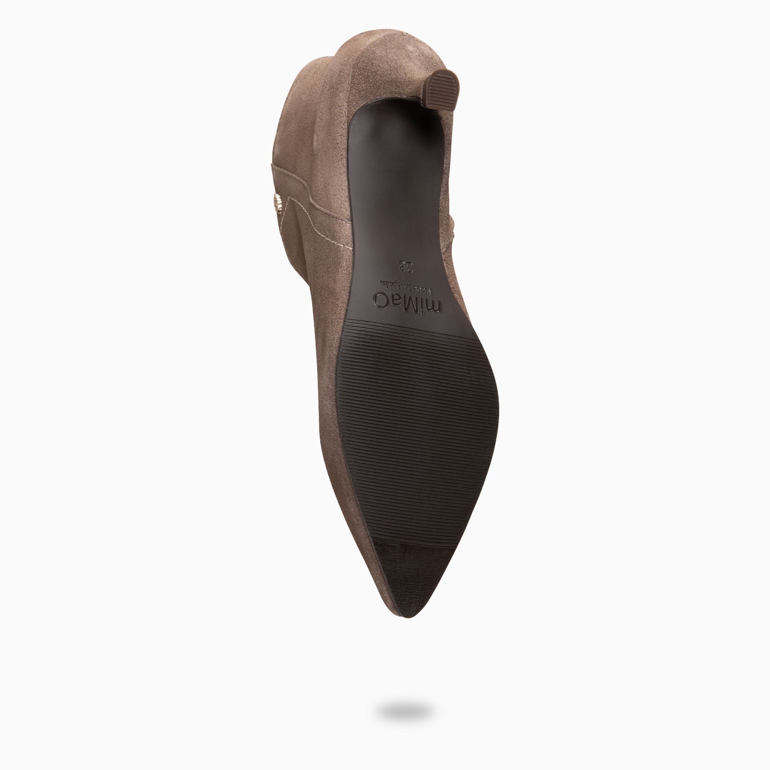 LORD – Botines tacón bajo TAUPE