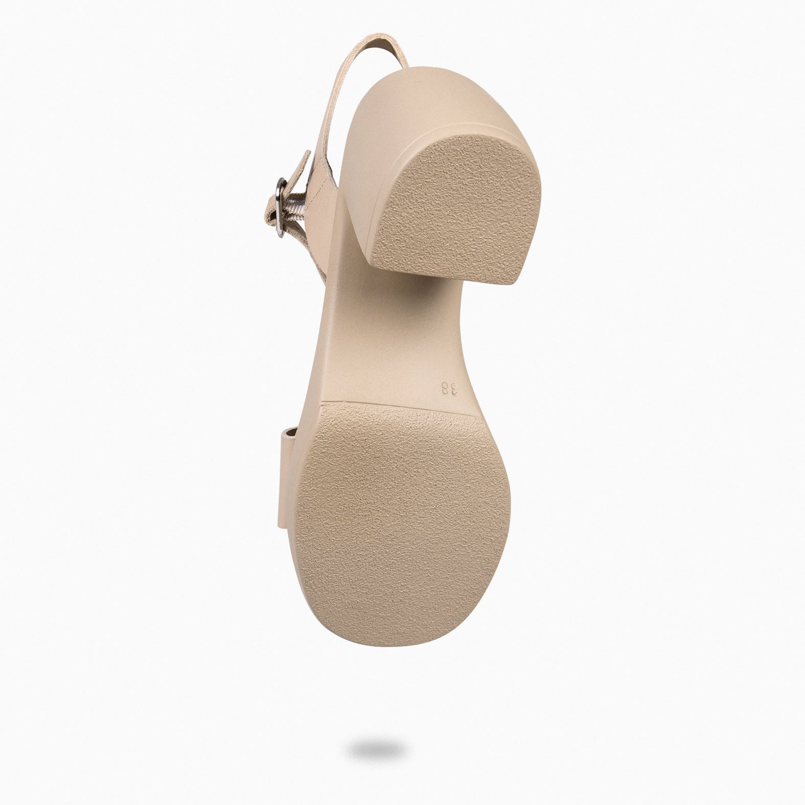 CRIS - Sandalia de Plataforma Bloque TAUPE