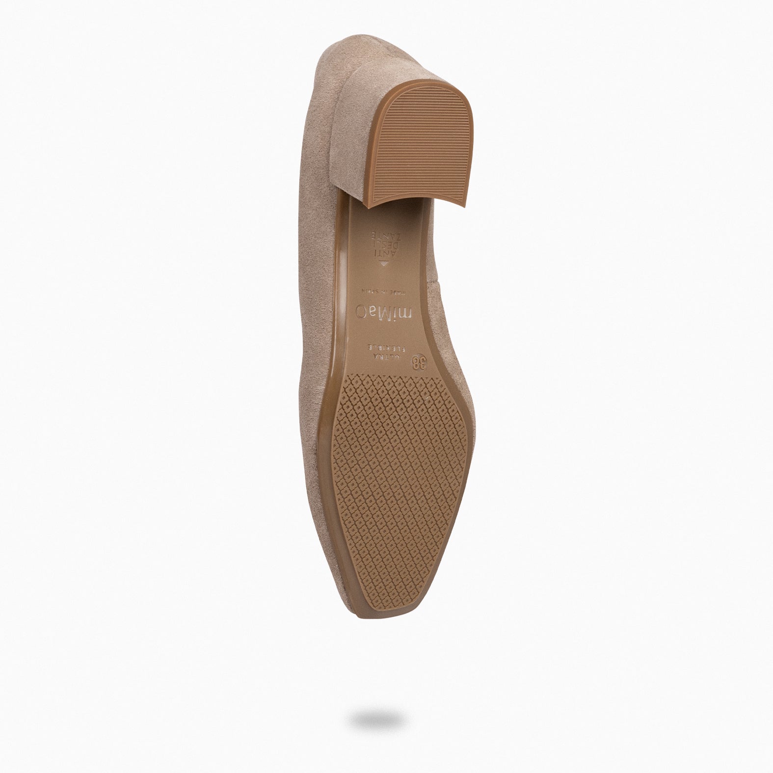 URBAN LADY - Zapatos de tacón bajo de serraje TAUPE