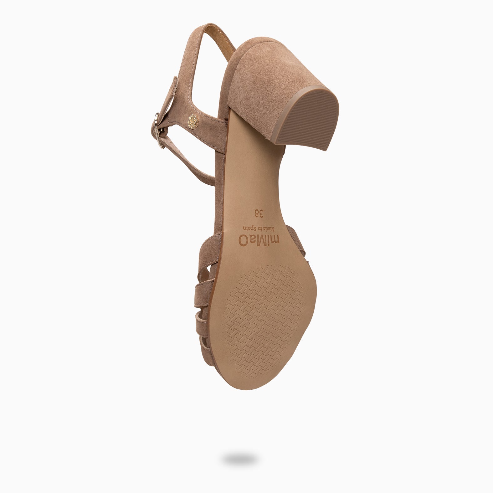MUSA – Sandalias de Tacón ancho TAUPE