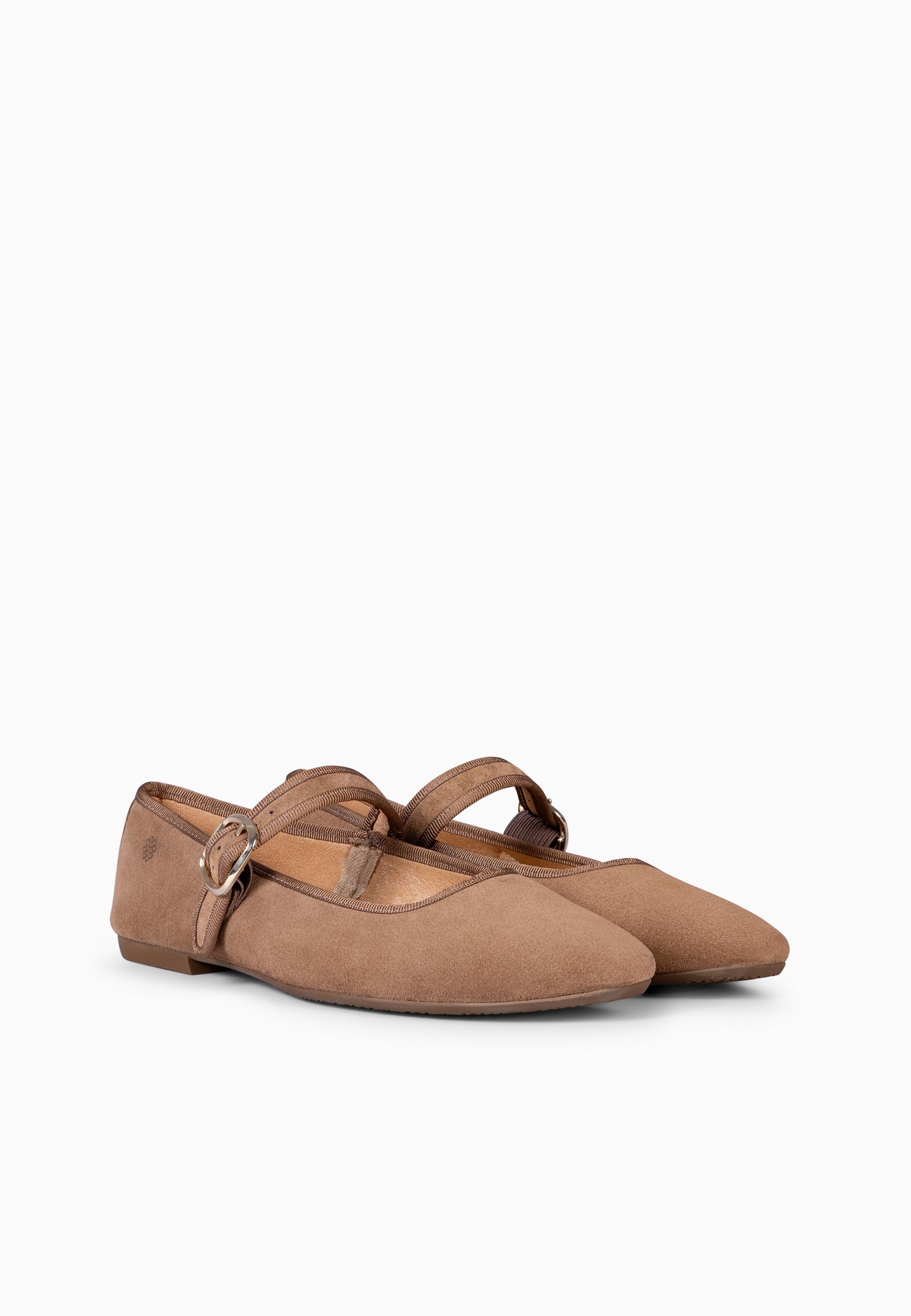 CLARA - Mercedita con puntera cuadrada TAUPE