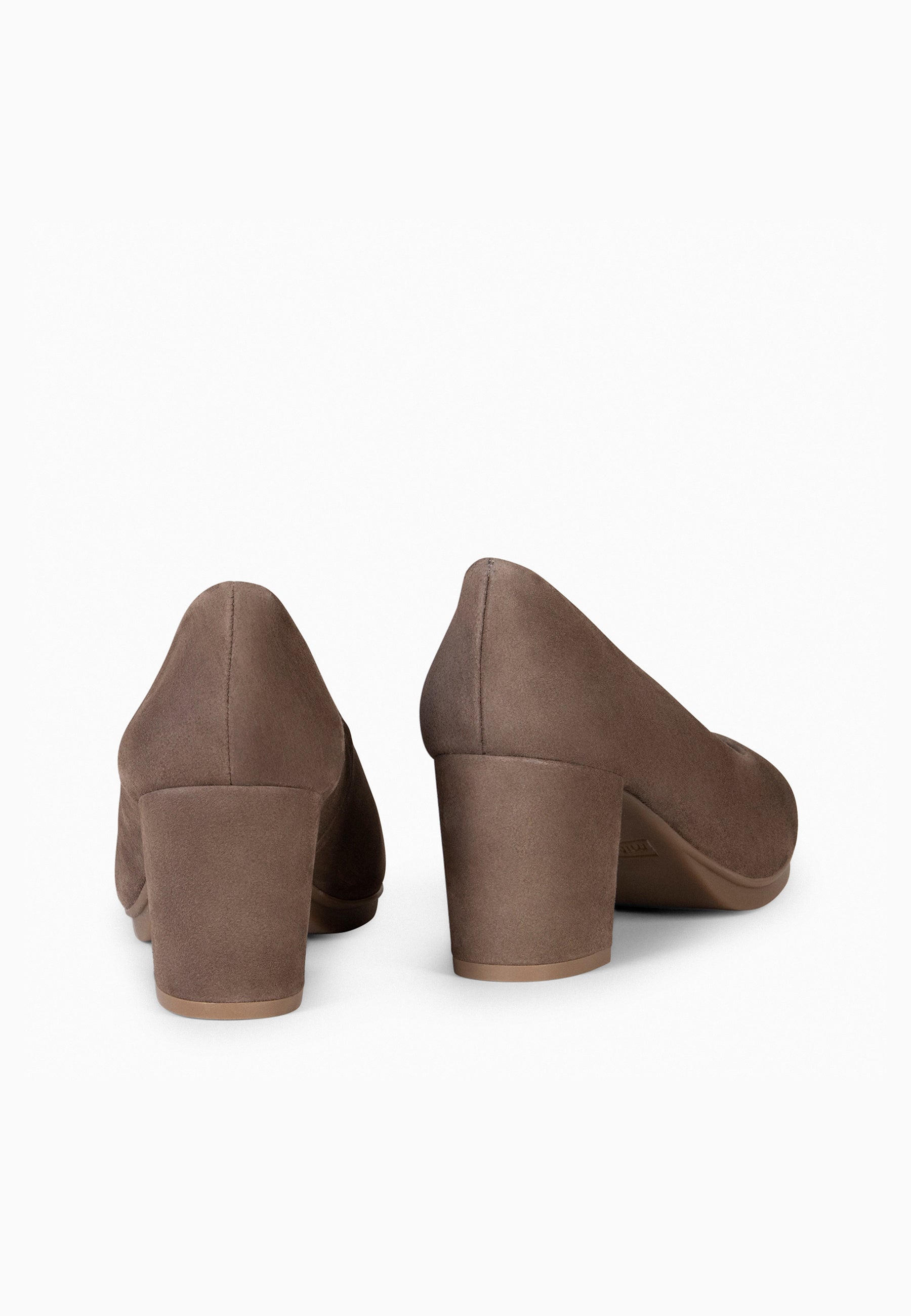 URBAN S - Zapatos de tacón medio de ante TAUPE