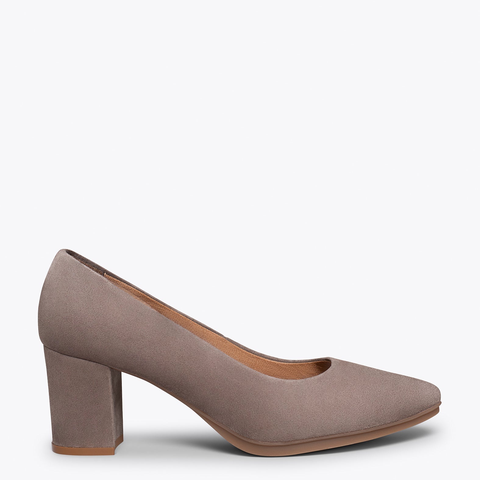 URBAN S - Zapatos de tacón medio de ante TAUPE