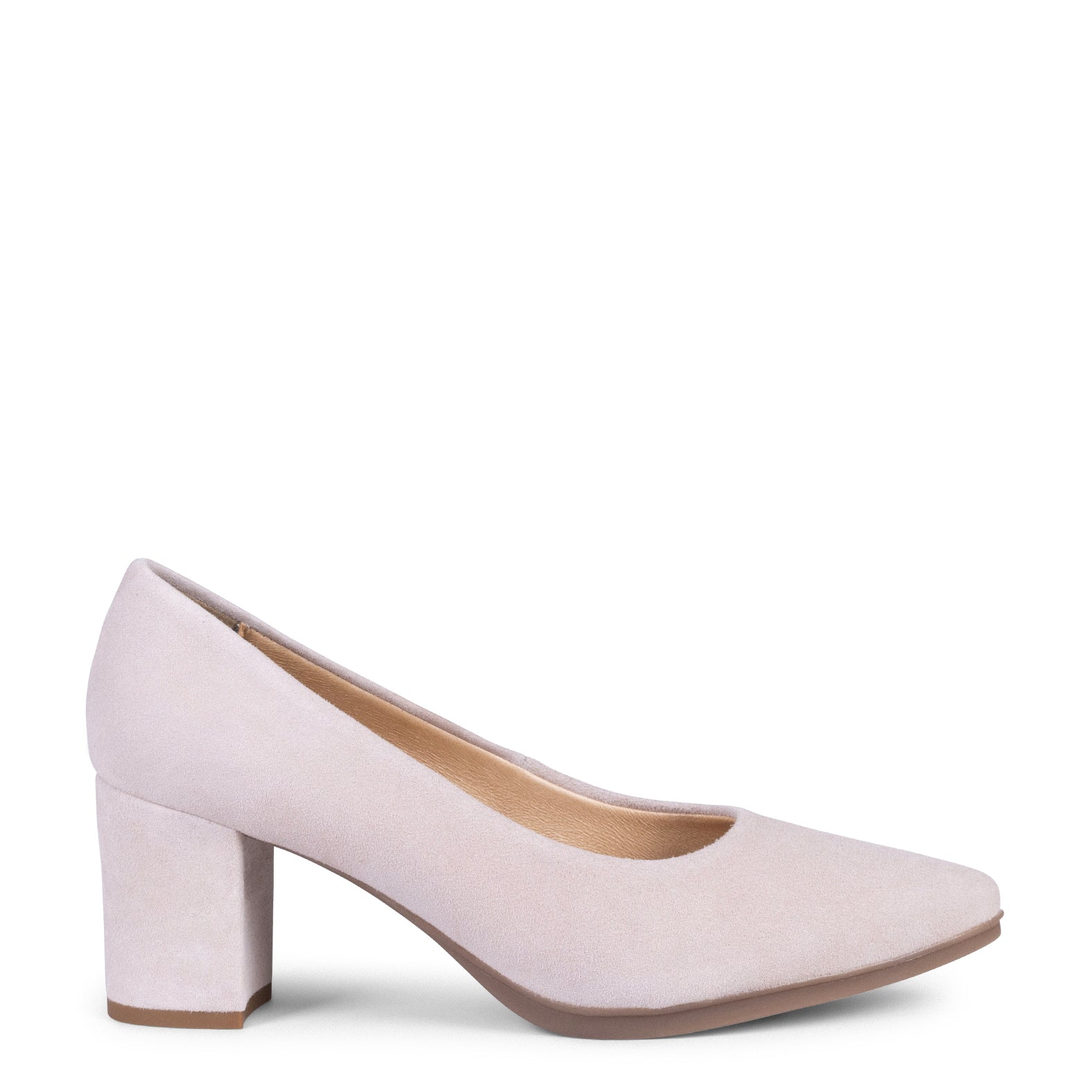 URBAN S - Zapato de tacón medio ante ROSA CLARO