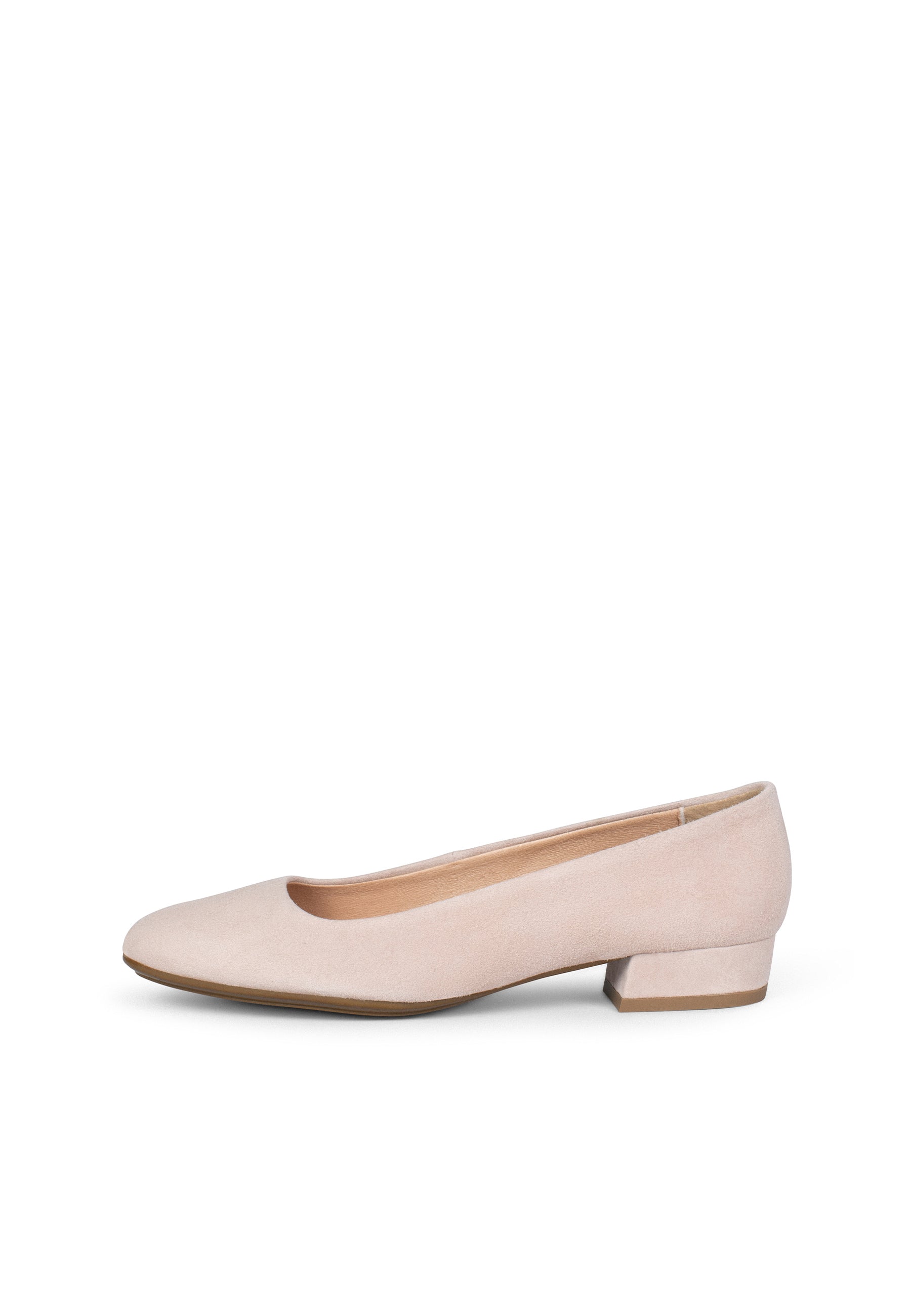 URBAN XS - Zapatos de tacón bajo de ante NUDE