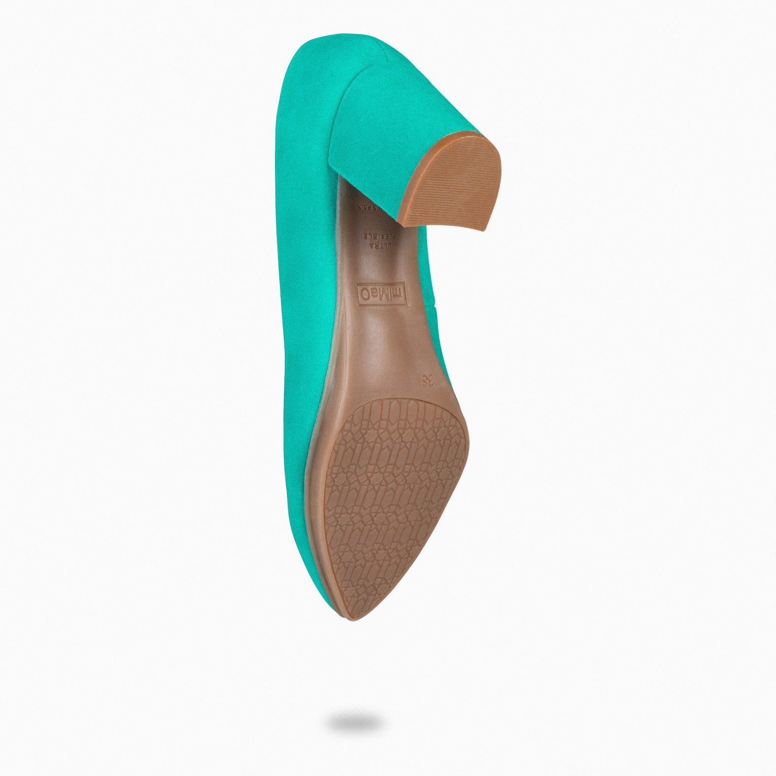 URBAN S - Zapatos de tacón medio de ante TURQUESA