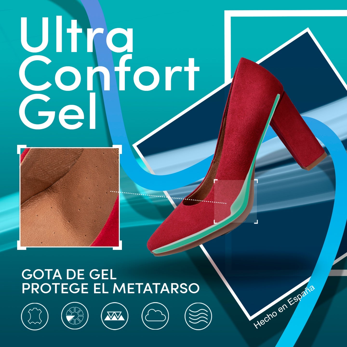 URBAN - Zapato de tacón alto GRIS