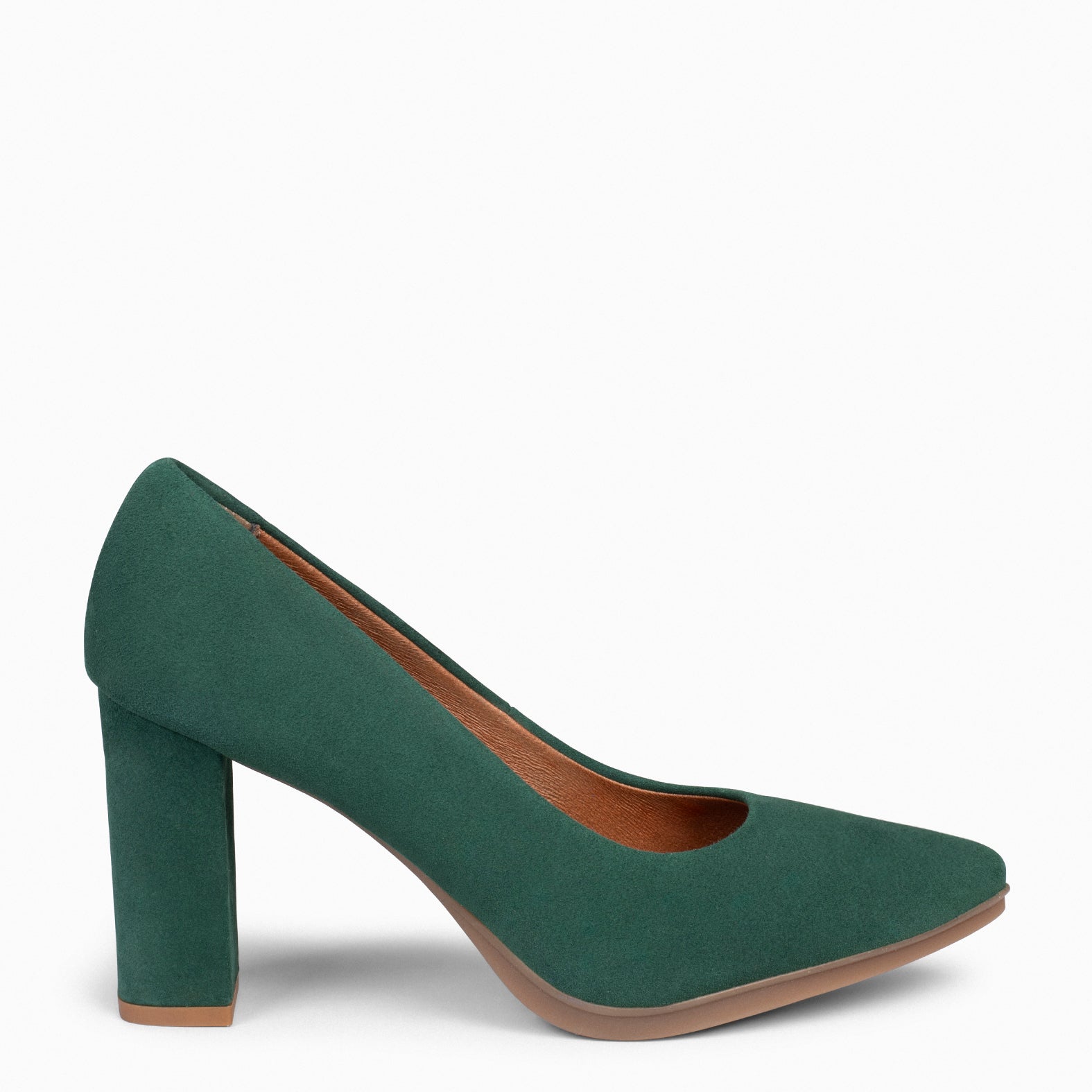URBAN - Zapatos de tacón alto de ante VERDE