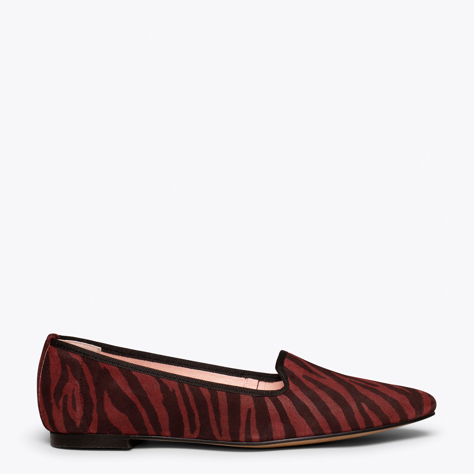 SLIPPER - Zapatos planos Animal Print VINO