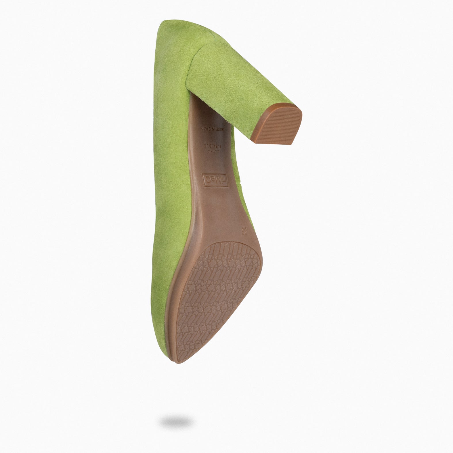 URBAN - Zapatos de tacón alto de ante VERDE PISTACHO