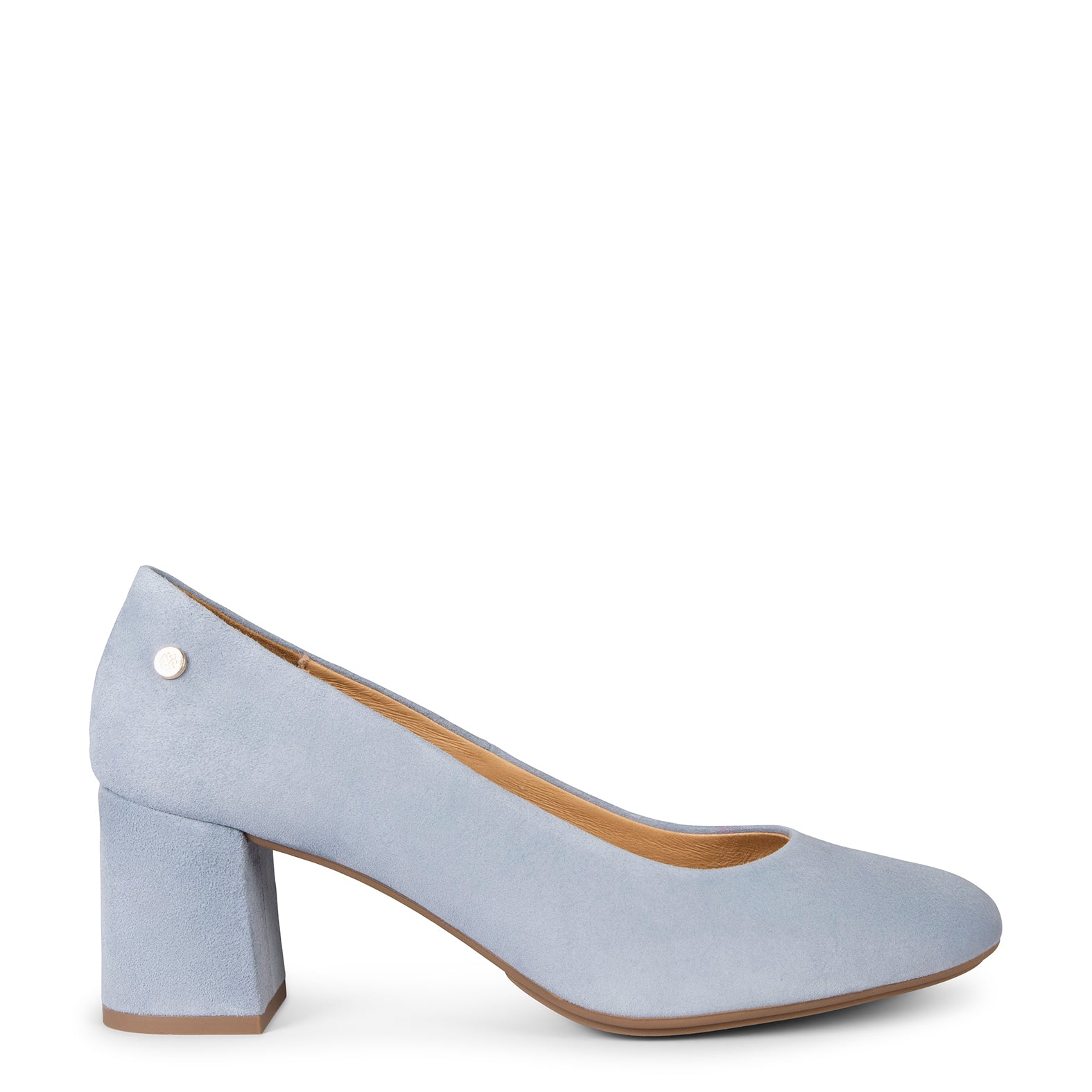 GRAN URBAN REDONDO – Zapatos de tacón medio de ante AZUL