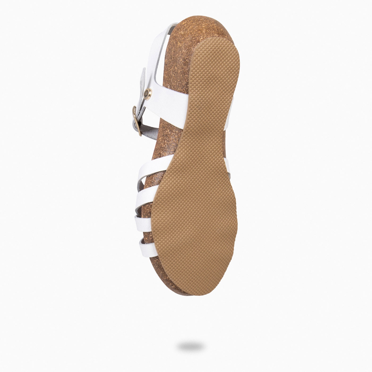 HANAE - Sandalias BIO Multitiras cruzadas BLANCO