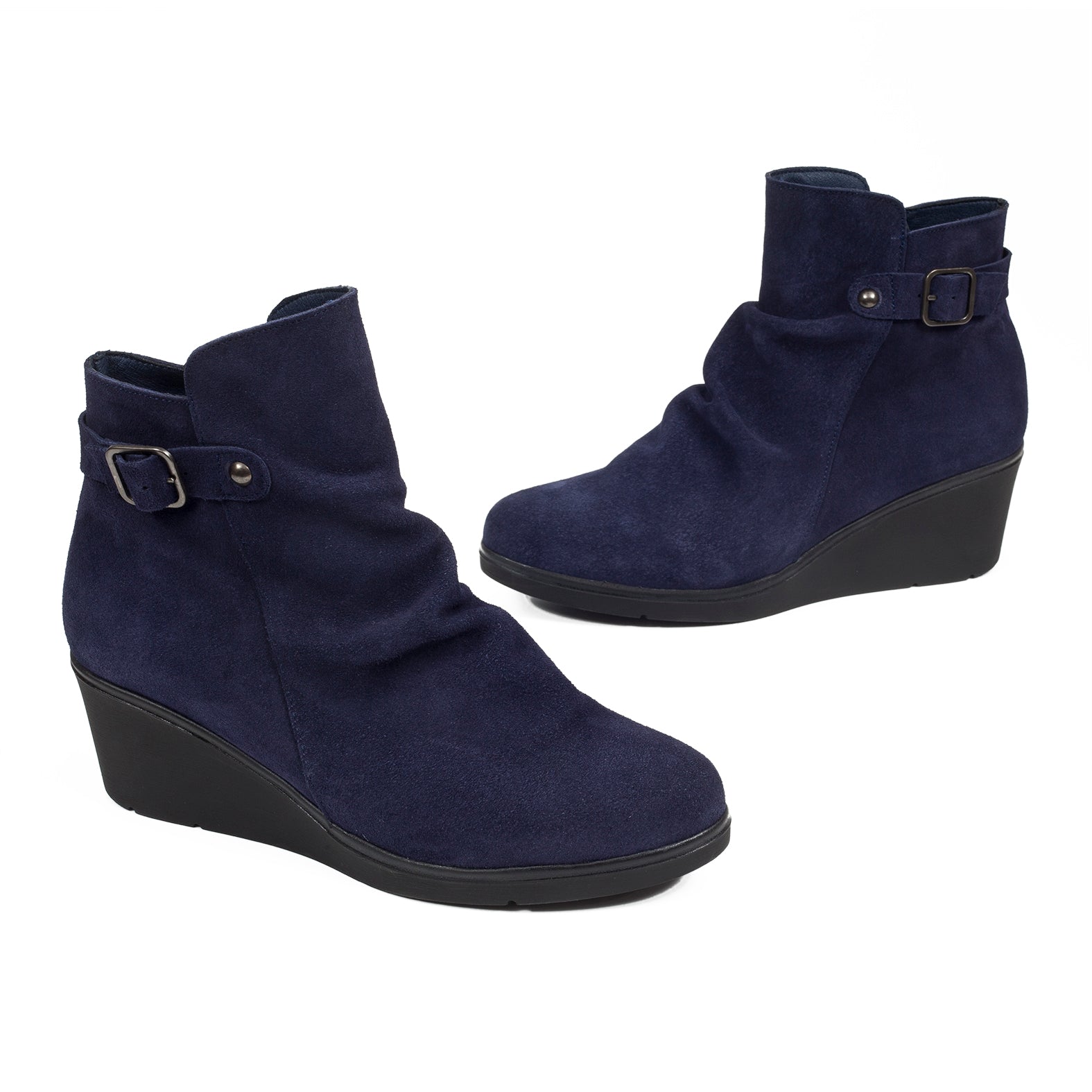 CASUAL - Botín mujer de cuña AZUL