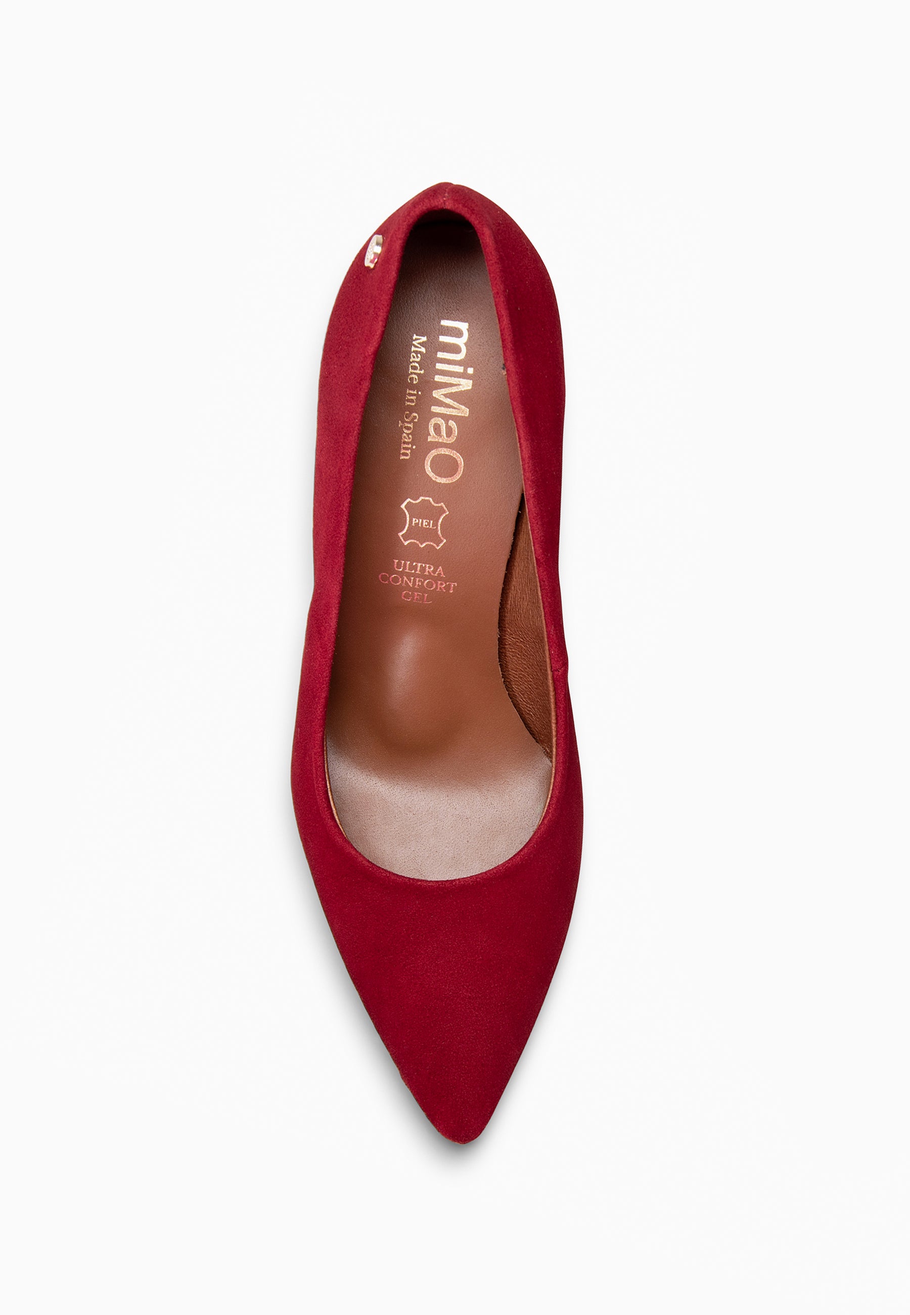 LAUREN – Zapato de tacón alto en piel BURDEOS