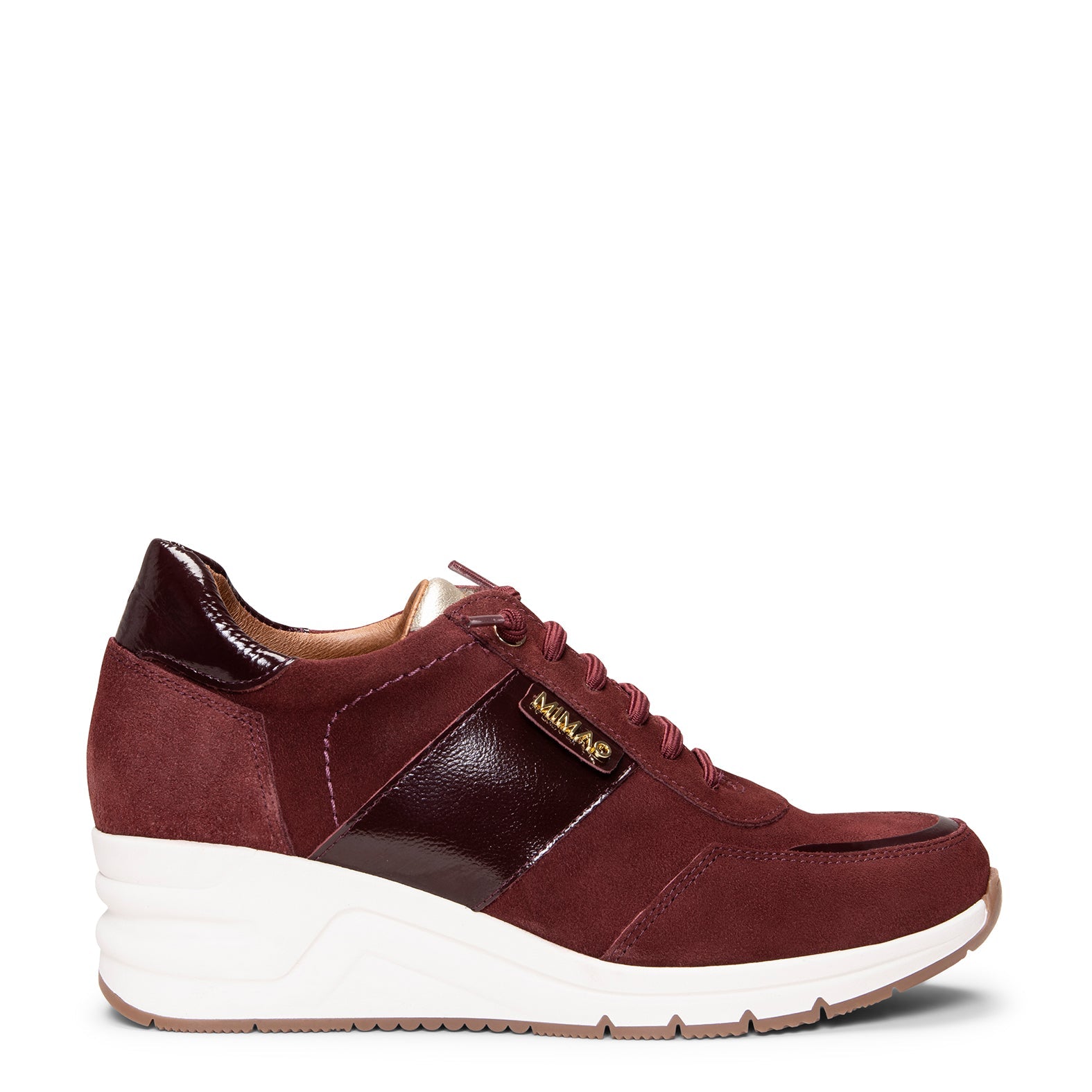 PAU - Zapatillas con cuña BURDEOS
