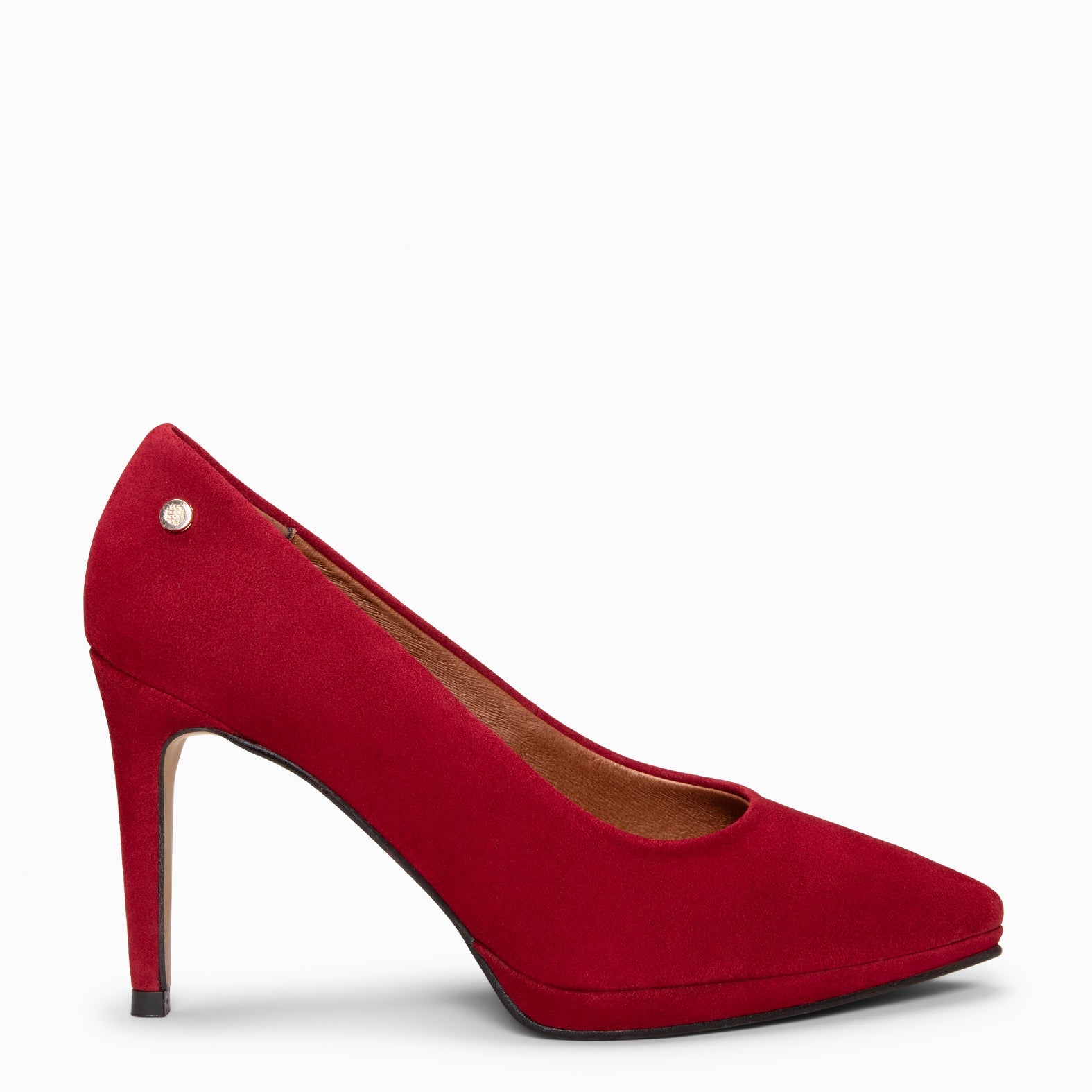 LAUREN – Zapato de tacón alto en piel BURDEOS