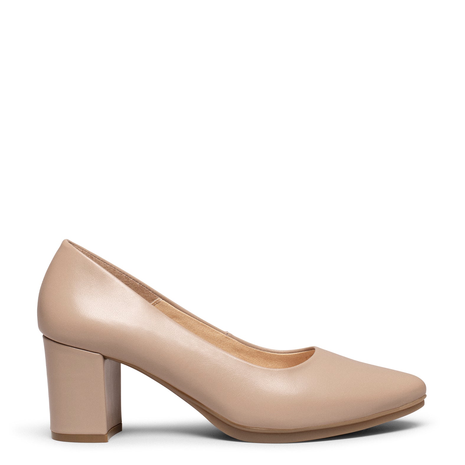 URBAN S SALON - Zapatos de tacón medio de napa TIERRA