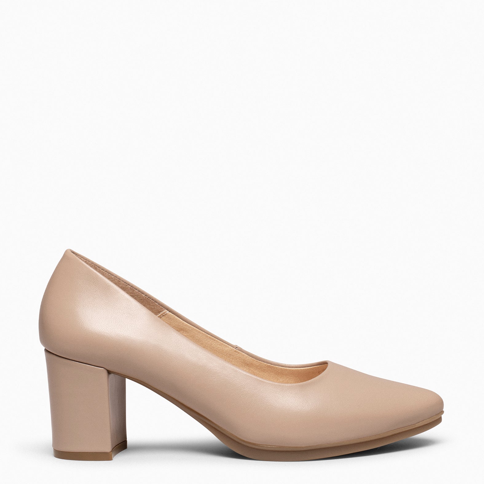 URBAN S SALON - Zapatos de tacón medio de napa TIERRA