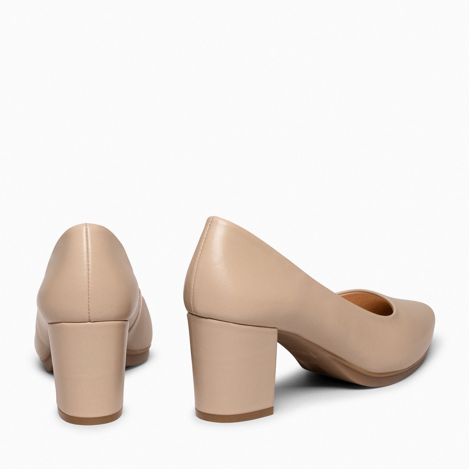 URBAN S SALON - Zapatos de tacón medio de napa TIERRA