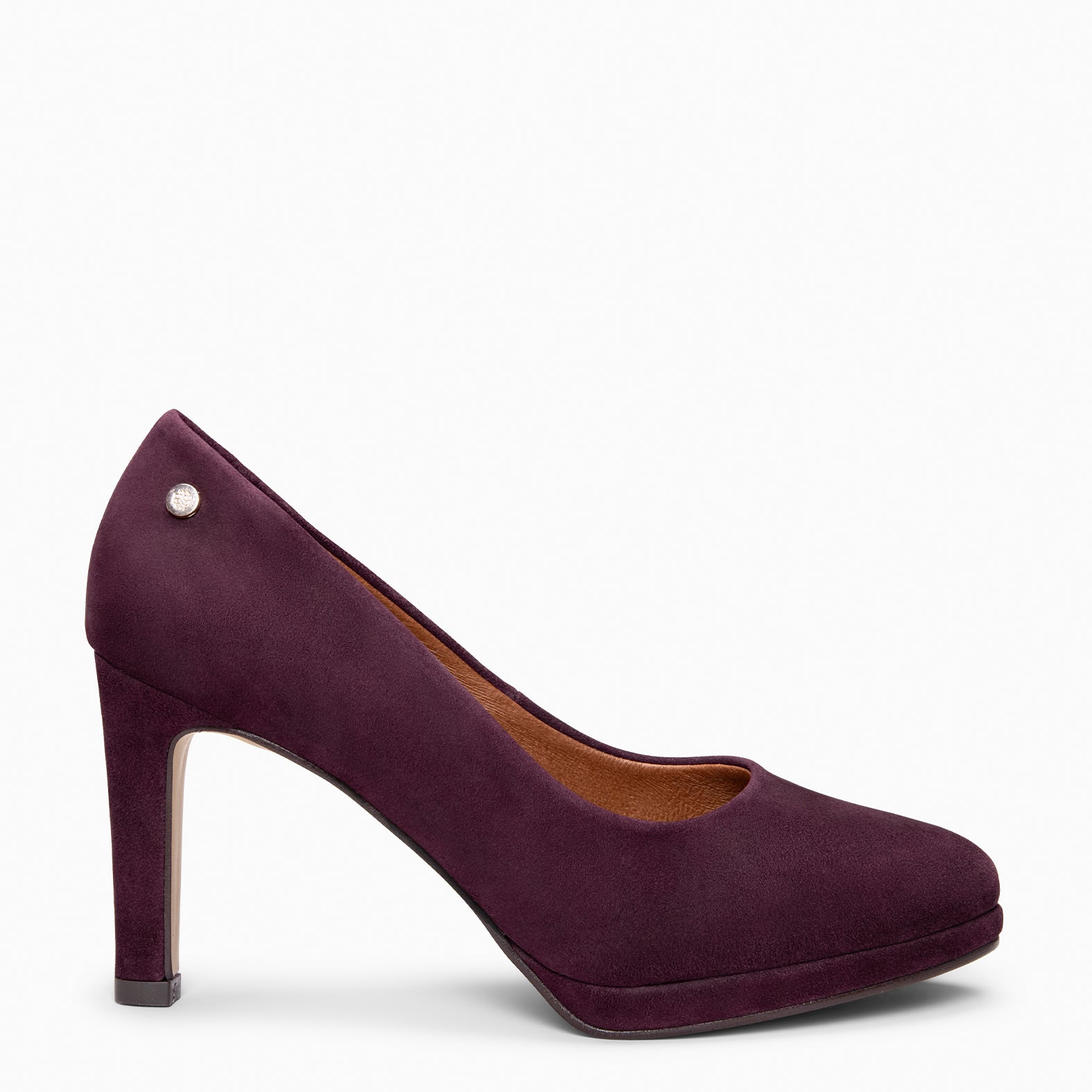 PLATAFORMA - Zapatos de tacón alto y plataforma en CIRUELA