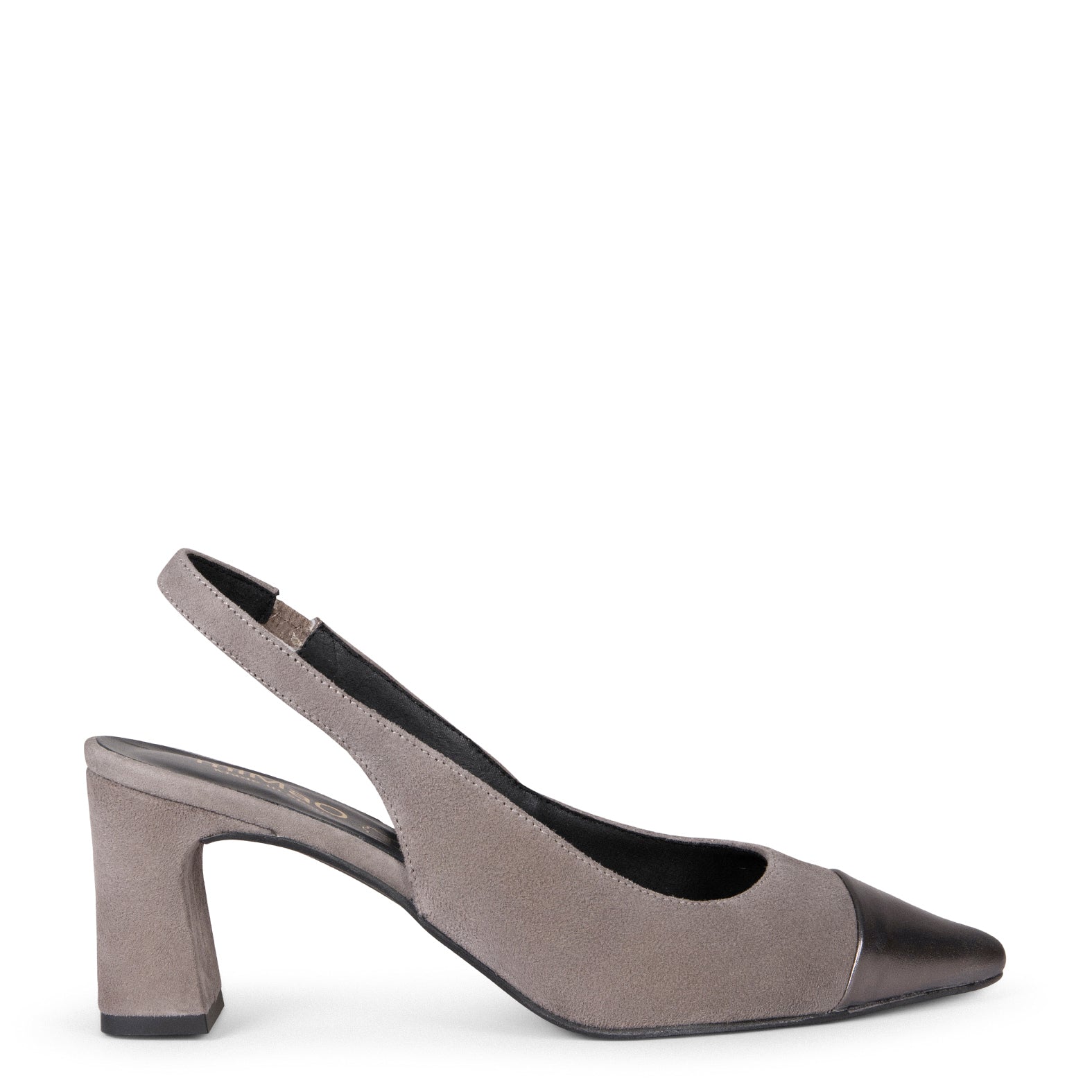 DIANA - Zapato con puntera afilada bicolor GRIS