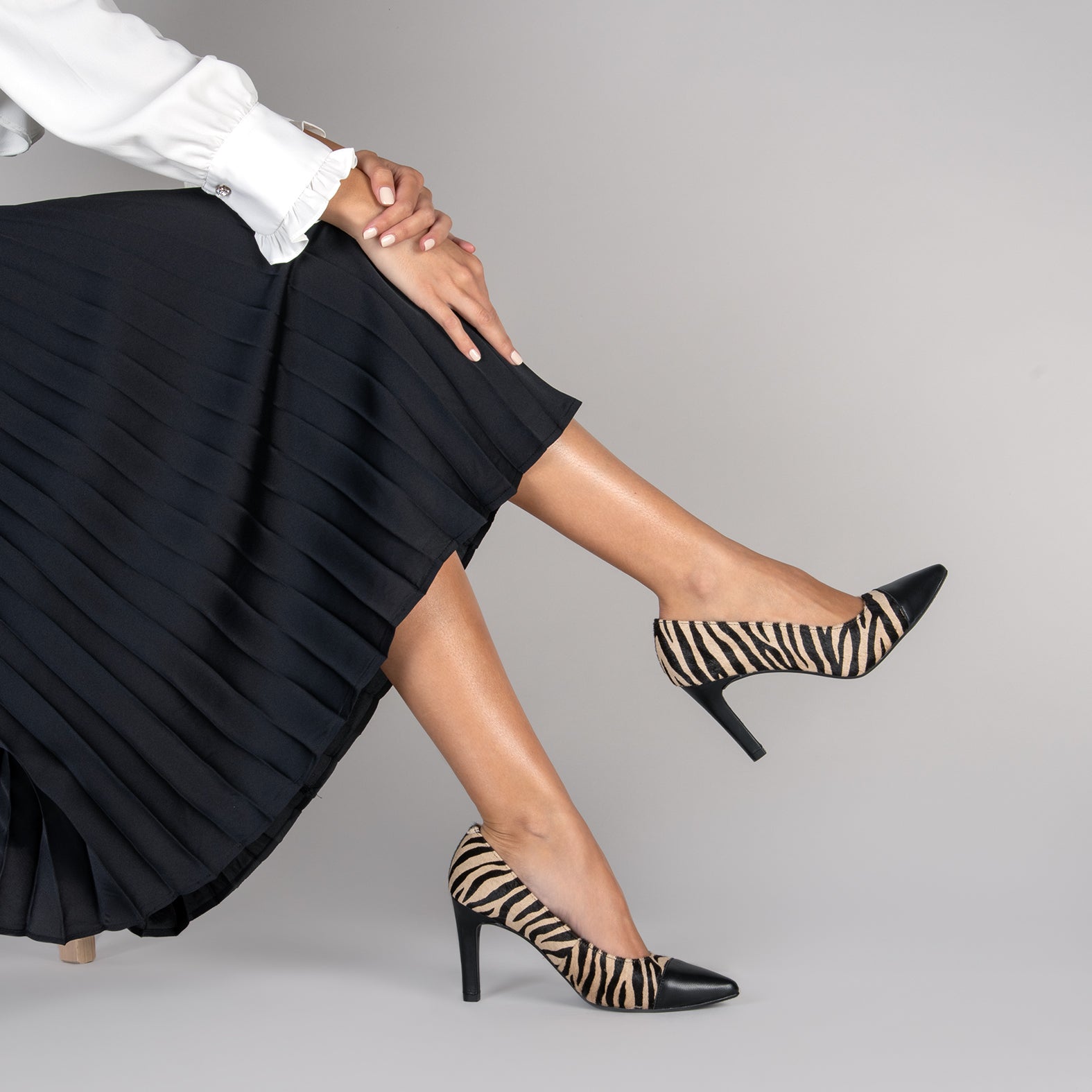 GLAM  WILD - Zapatos de salón cómodos y elegantes CEBRA