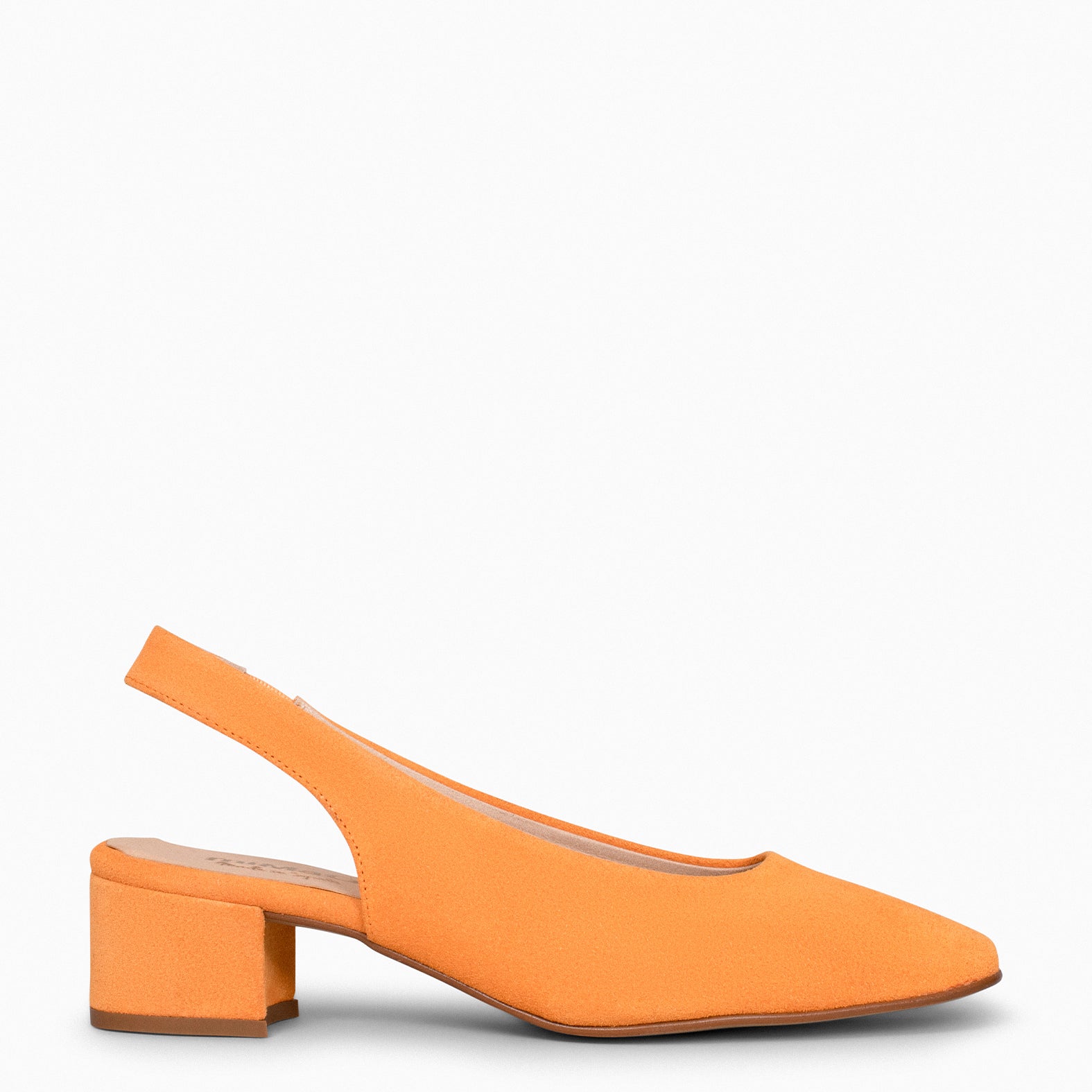 URBAN LADY – Zapatos de Tacón Destalonados NARANJA