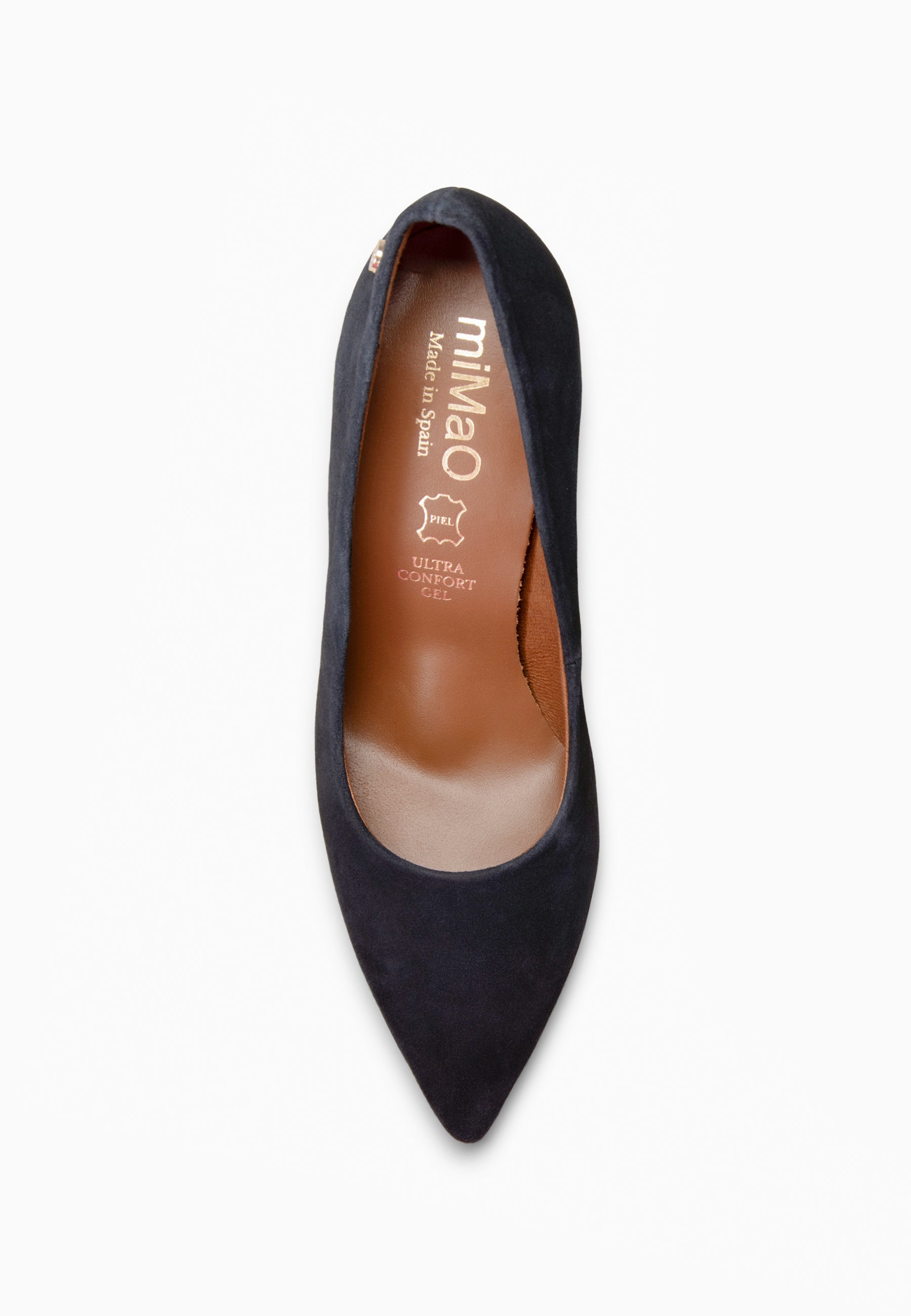 LAUREN – Zapato de tacón alto en piel MARINO