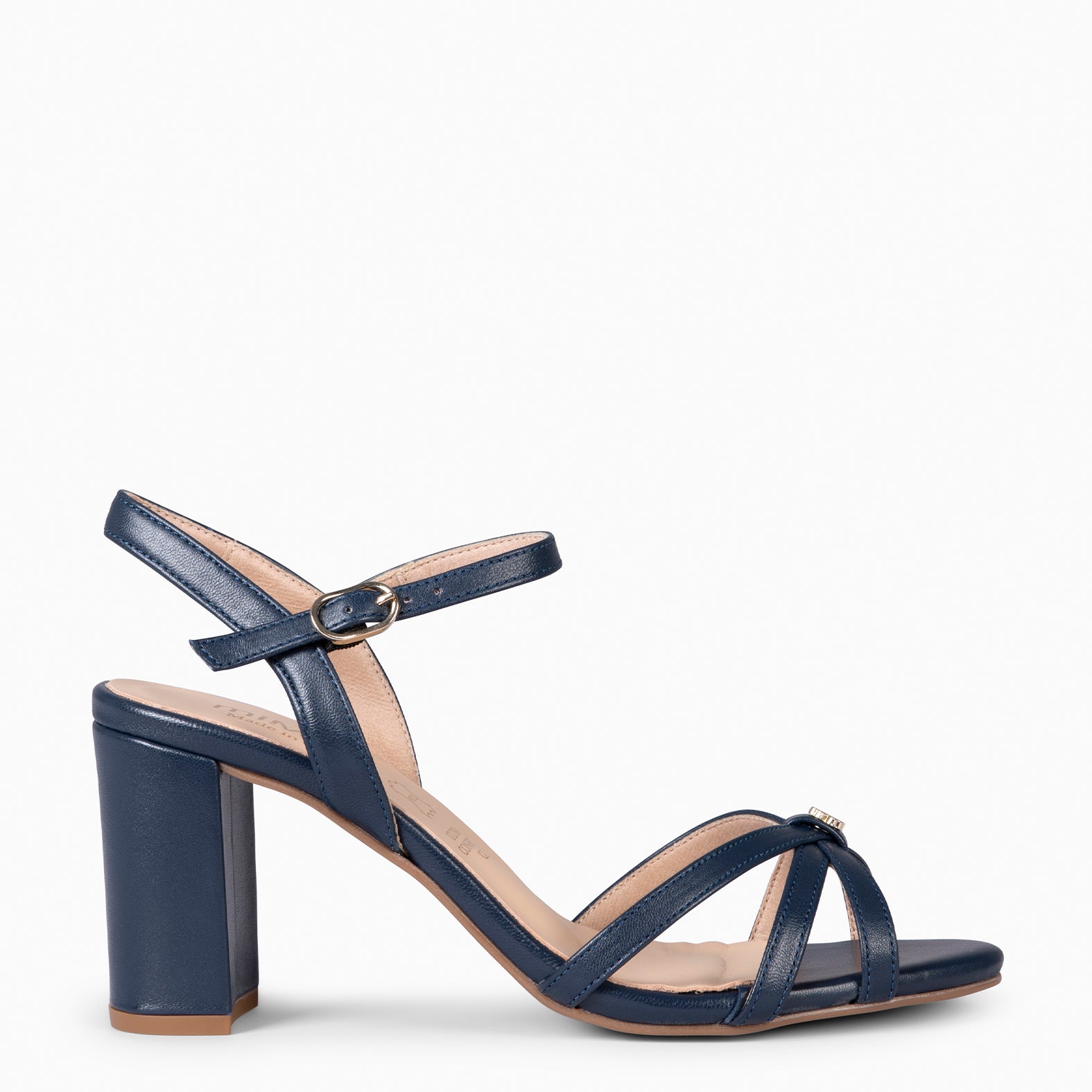 SONIA - SANDALIAS ELEGANTES DE TACÓN ALTO MARINO
