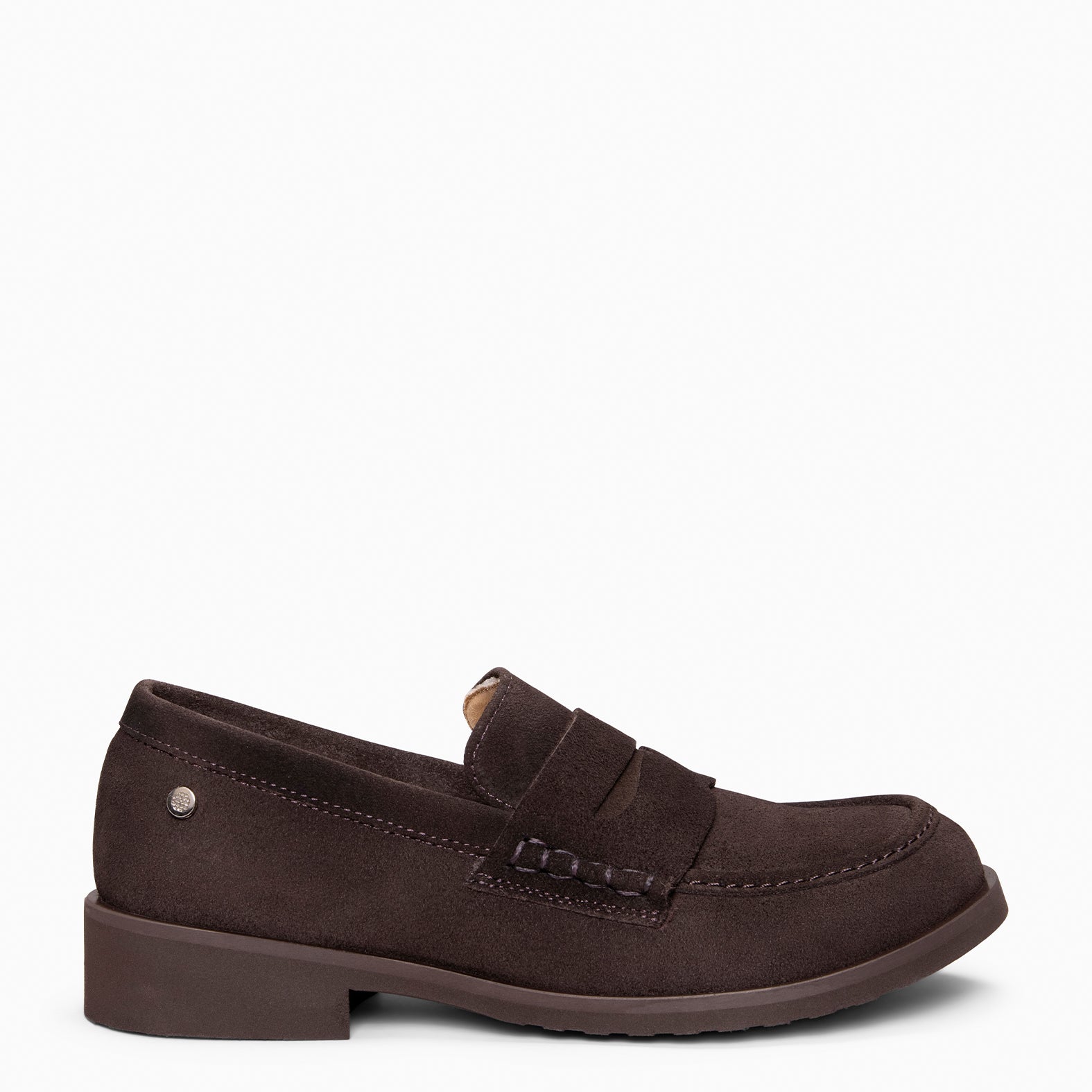 HARVARD - Mocasines planos de piel MARRON
