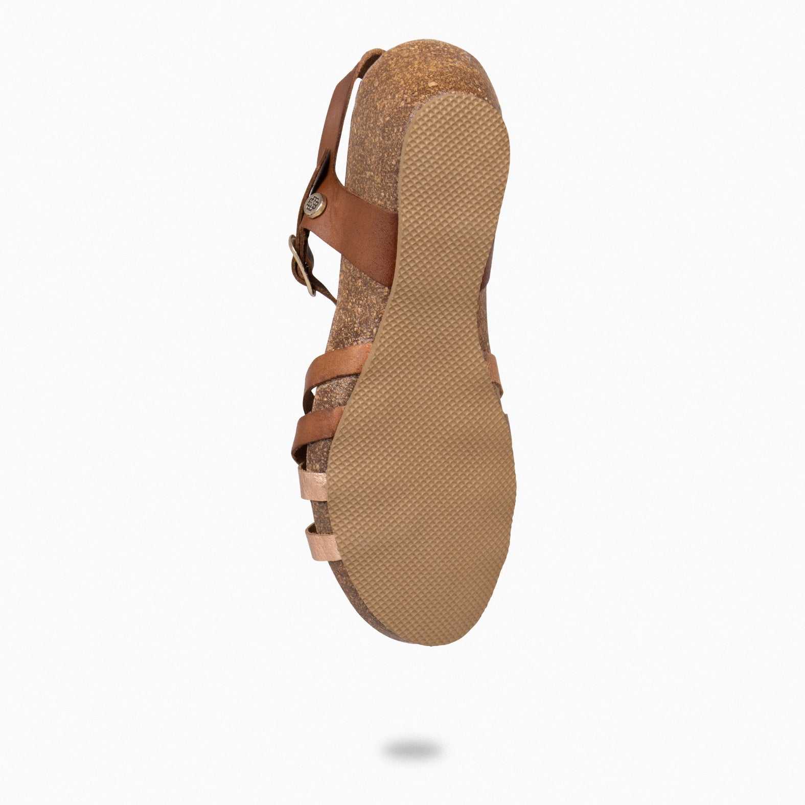 HANAE - Sandalias BIO Multitiras cruzadas MARRÓN