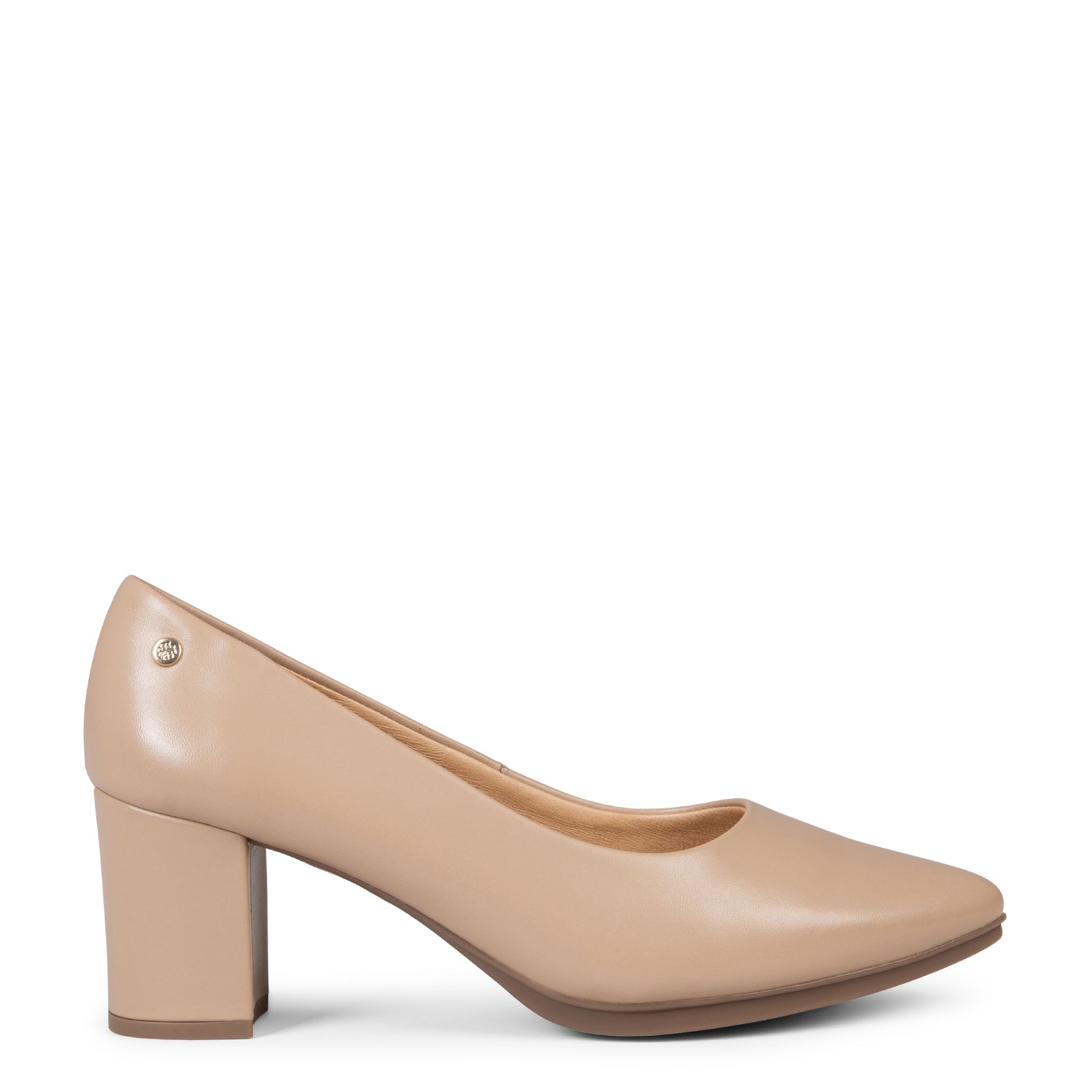URBAN S SALÓN - Zapatos de tacón medio de napa TIERRA