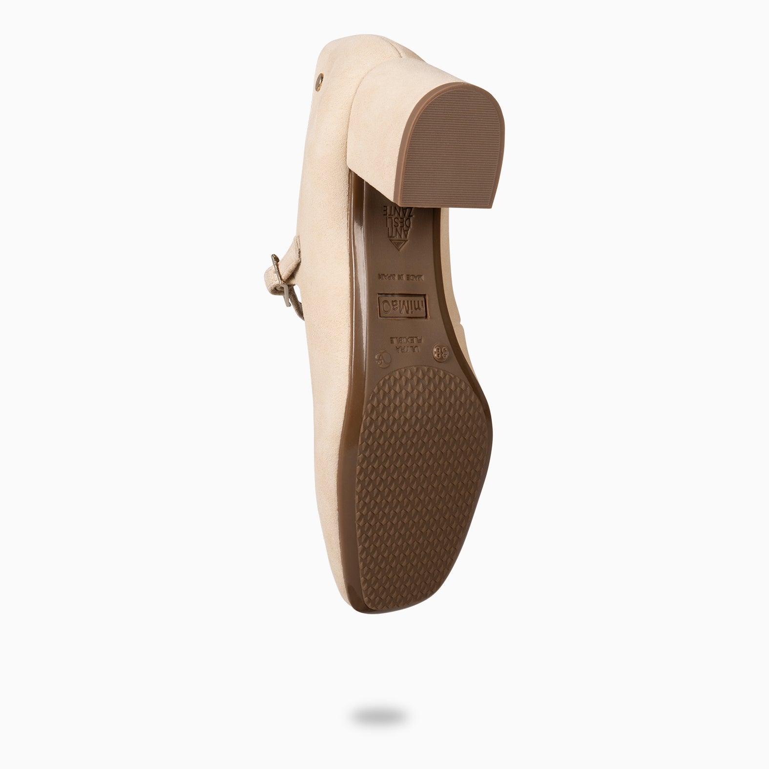 BELLA - Zapatos con pulsera y puntera cuadrada BEIGE
