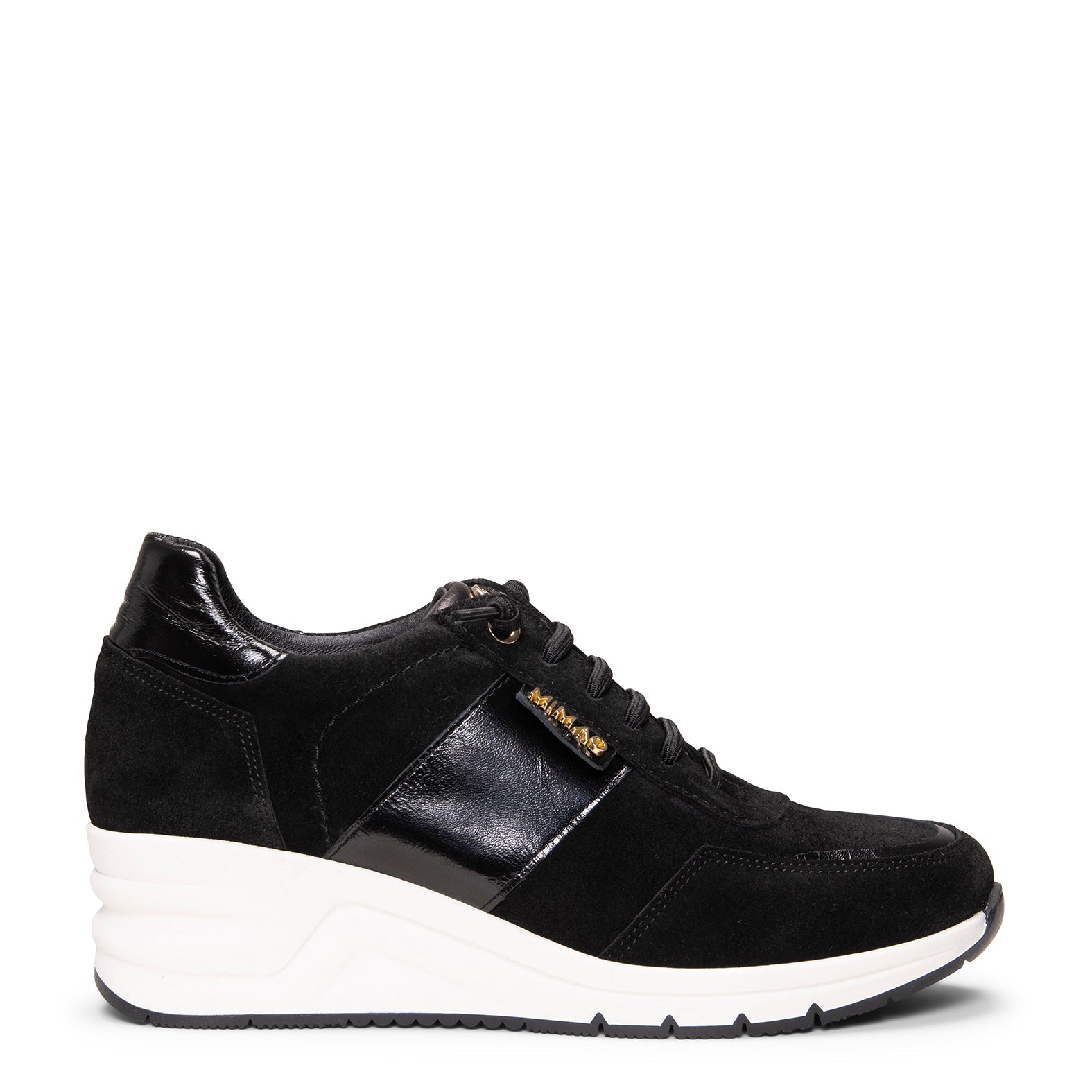 PAU - Zapatillas con cuña NEGRO