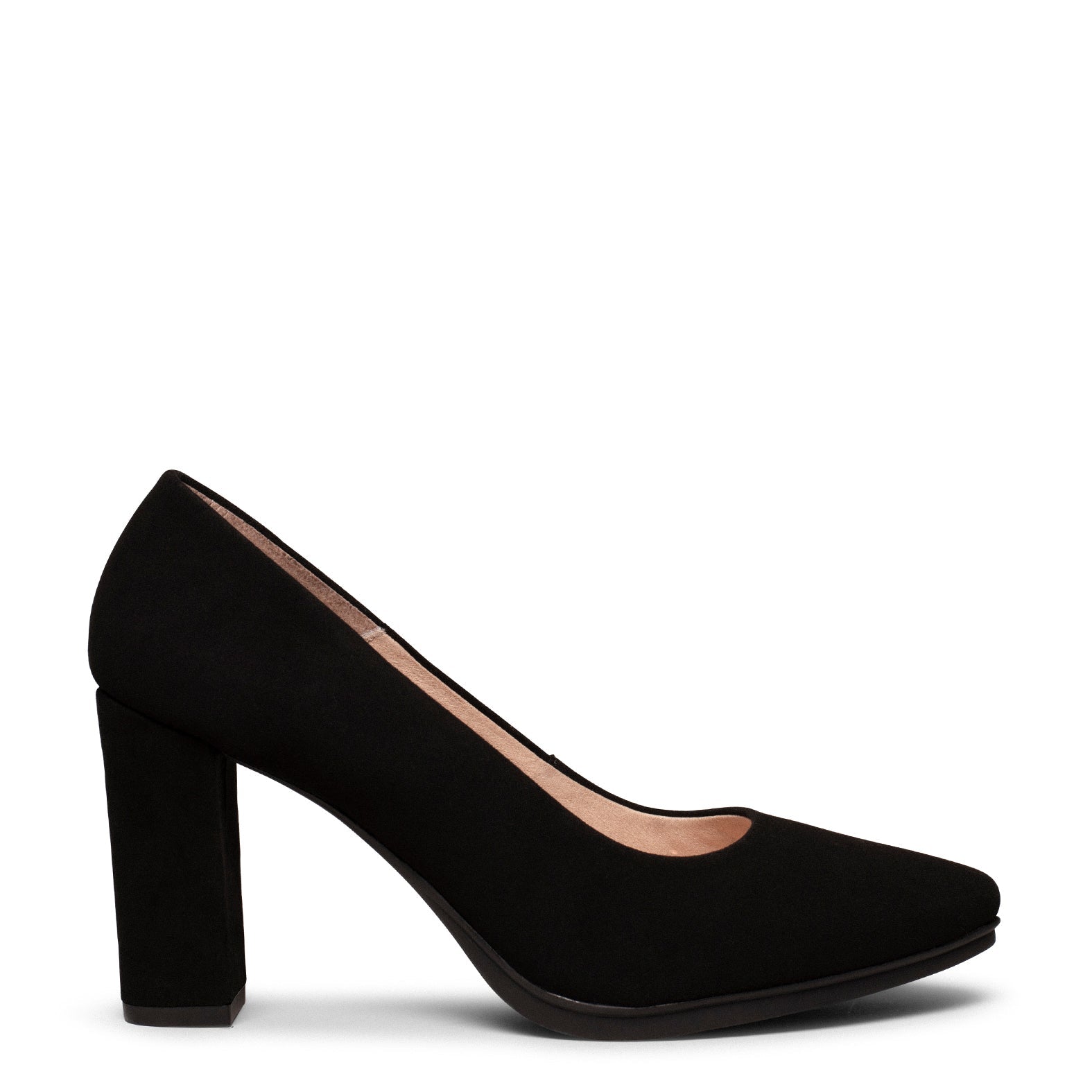 URBAN - Zapatos de tacón alto de ante NEGRO