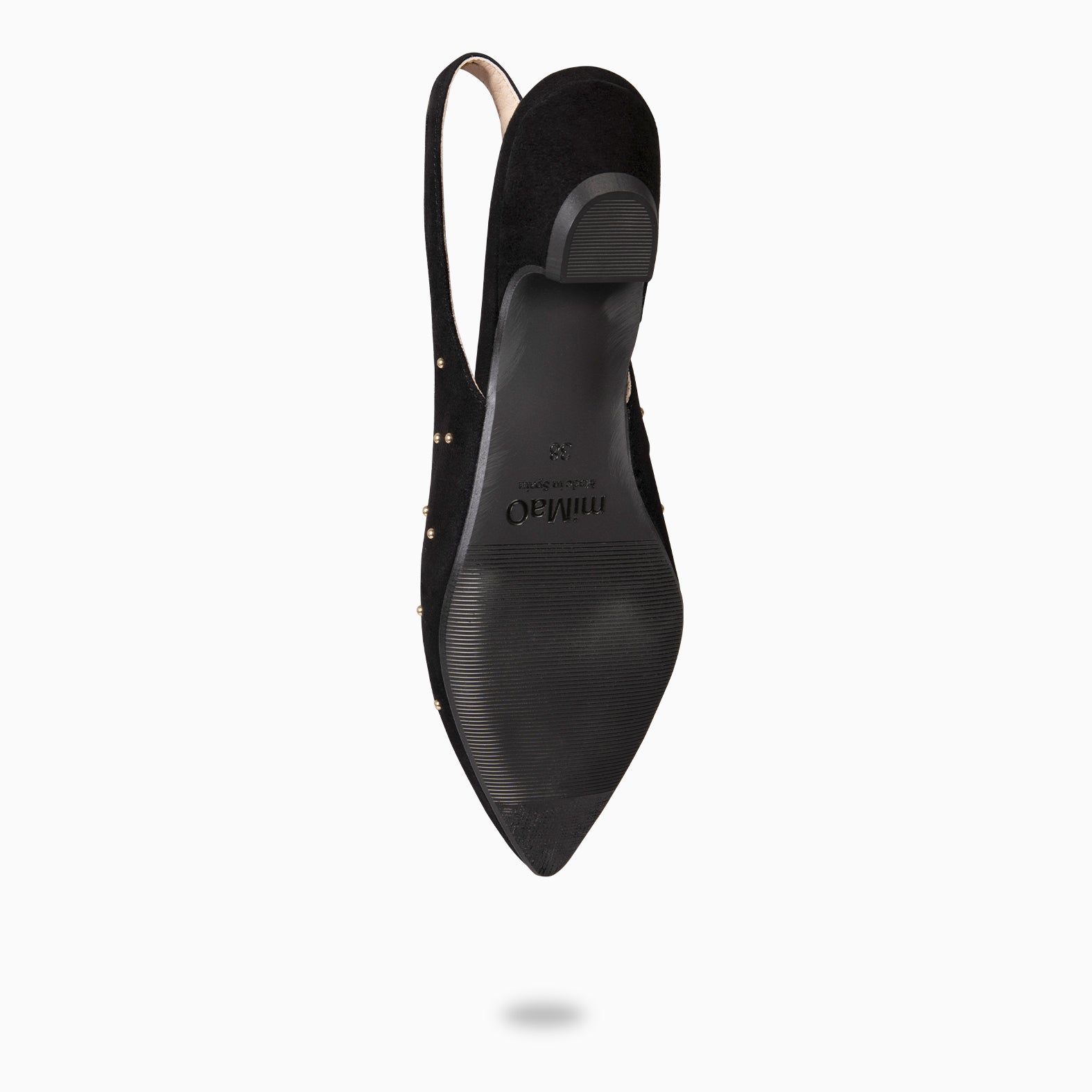 ORION – ZAPATOS BAJOS DESTALONADOS CON TACHAS NEGRO