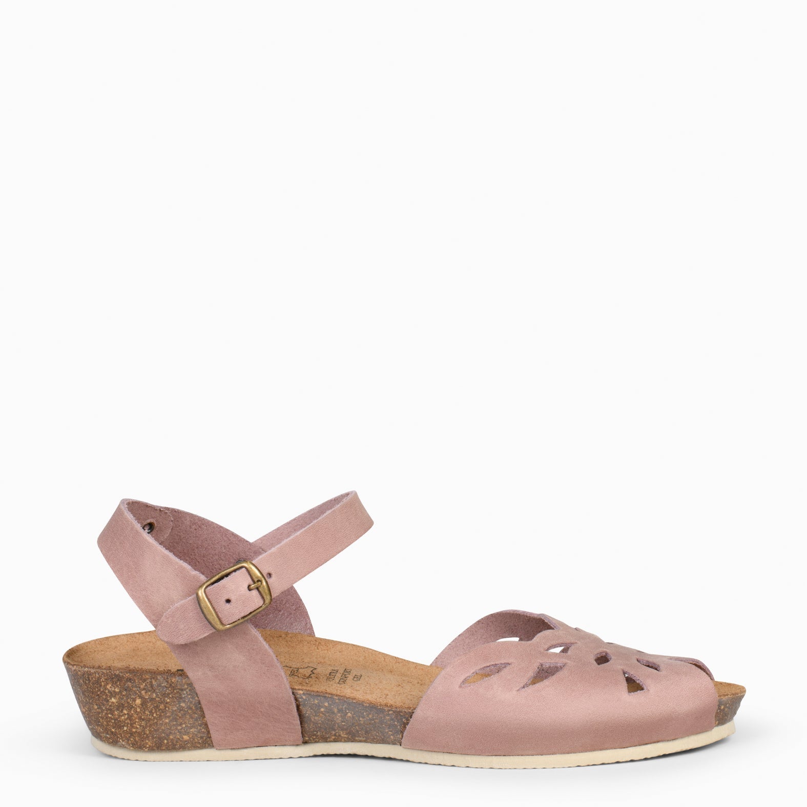 ALOE – Sandalias bio con cuña NUDE