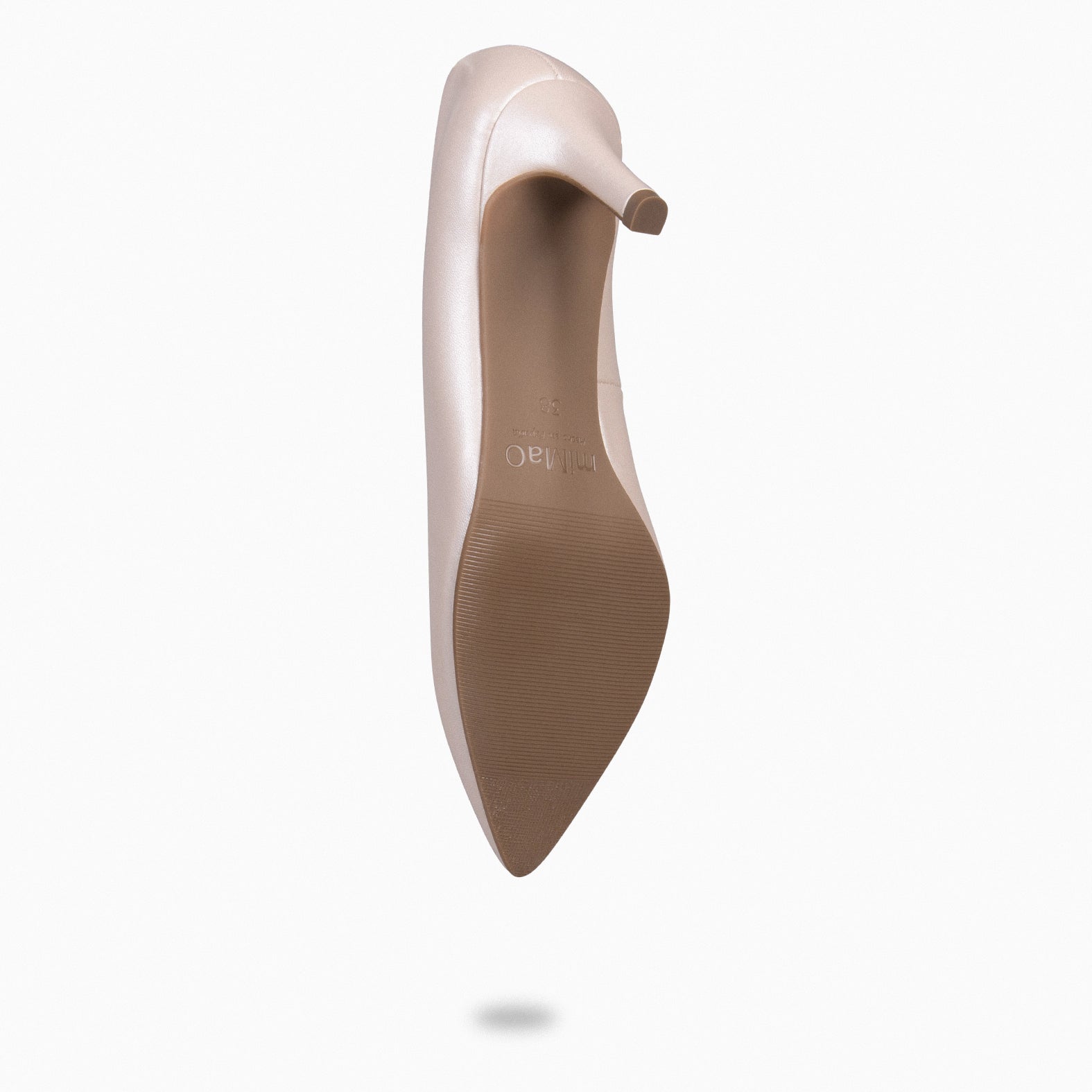 STILETTO SALÓN - Zapatos de tacón de aguja NUDE NACARADO