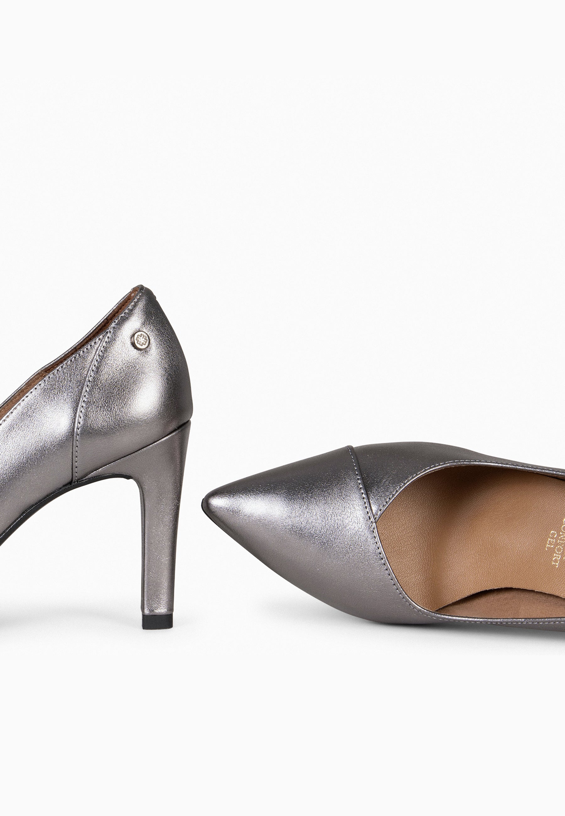 GLAM - Zapatos elegantes de tacón alto PLATA