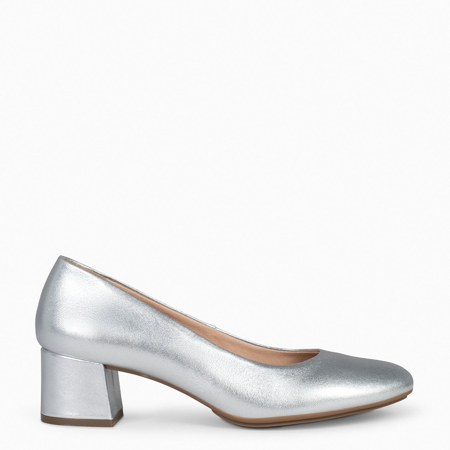 URBAN REDONDO SPLASH - Zapatos de tacón bajo PLATA